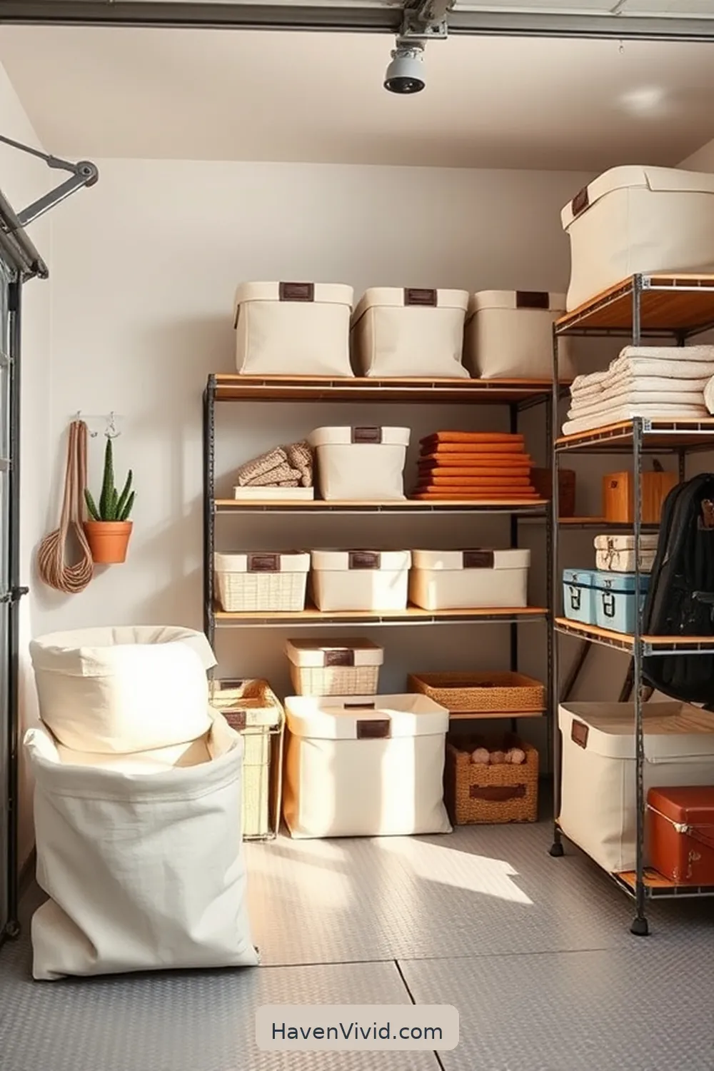 19 Ways to Create a Glamorous Garage Using Natural Fibers for a Chic Lifestyle 3 Use Cotton Canvas for Stylish Storage Solutions for 19 Ways to Create a Glamorous Garage Using Natural Fibers for a Chic Lifestyle