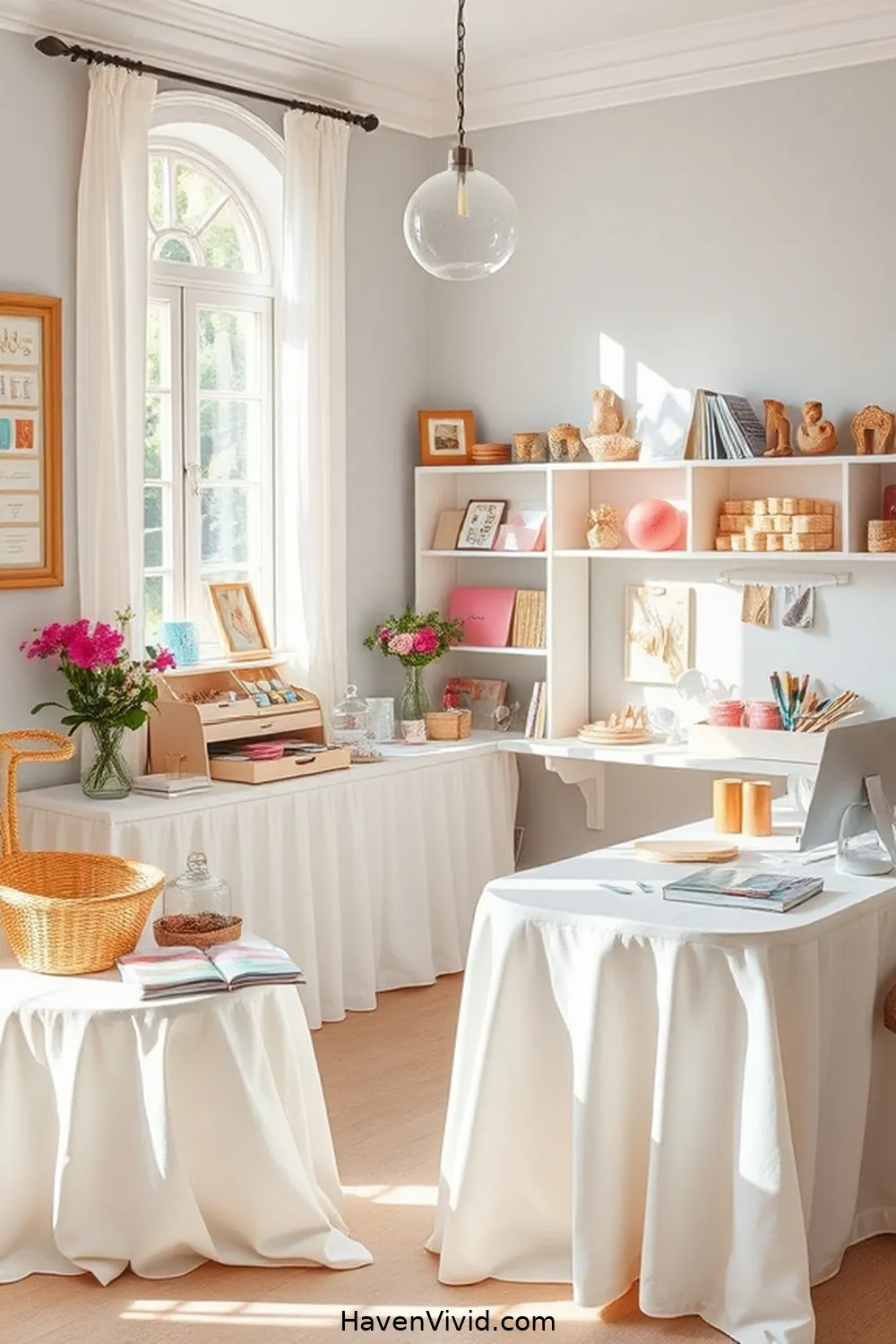 19 Ways to Create a Glamorous Garage Using Natural Fibers for a Chic Lifestyle 15 Use Cotton Table Covers for a Crafting Space for 19 Ways to Create a Glamorous Garage Using Natural Fibers for a Chic Lifestyle