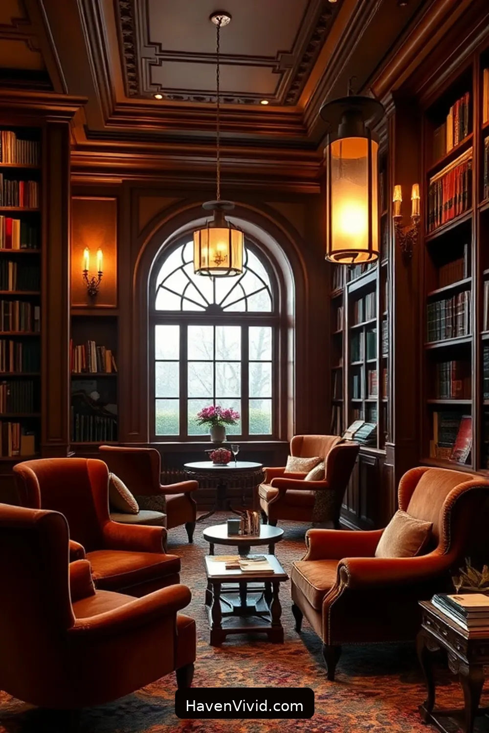 19 Ways to Create a Glamorous Library Lifestyle Using Solar-Powered Lights 11 Add Solar-Powered Sconces for Wall Accents for 19 Ways to Create a Glamorous Library Lifestyle Using Solar-Powered Lights