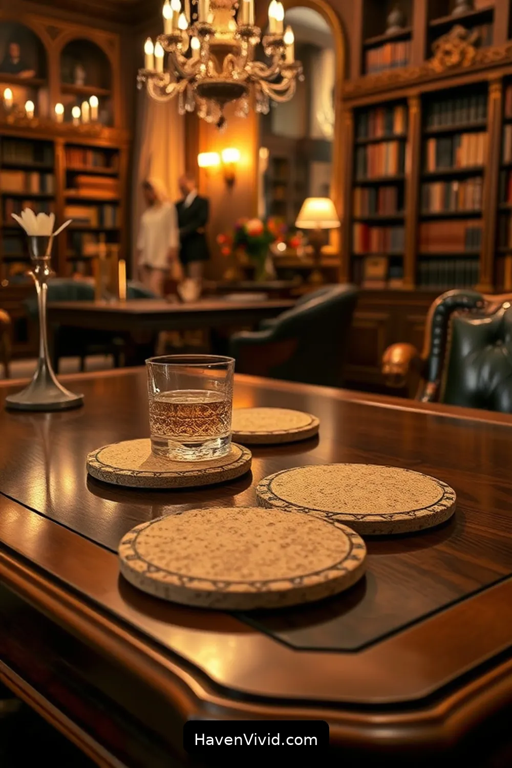 19 Ways to Create a Glamorous Library Using Cork for a Chic Lifestyle 8 Cork Coasters to Protect Surfaces for 19 Ways to Create a Glamorous Library Using Cork for a Chic Lifestyle
