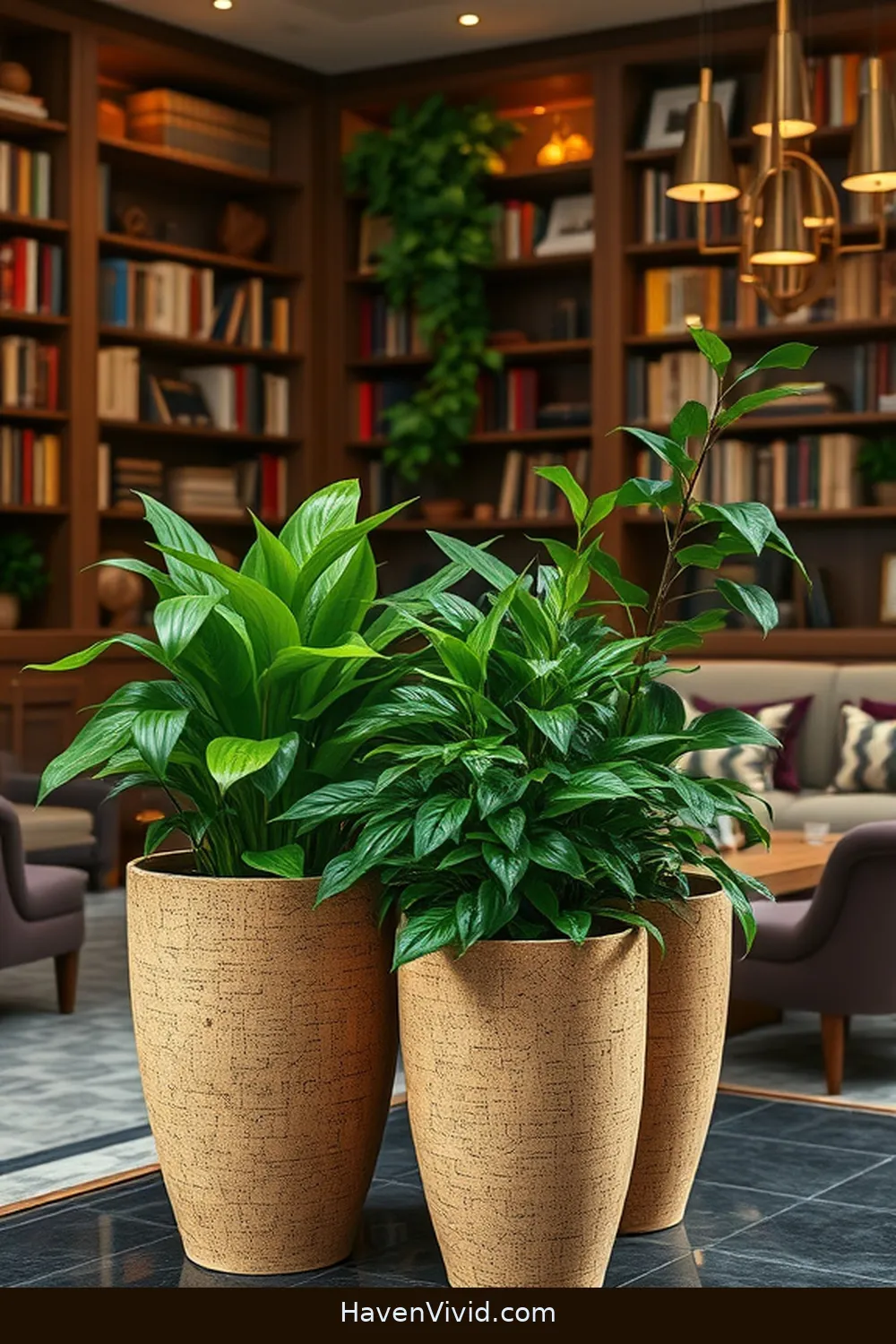 19 Ways to Create a Glamorous Library Using Cork for a Chic Lifestyle 16 Cork Planters for Greenery for 19 Ways to Create a Glamorous Library Using Cork for a Chic Lifestyle