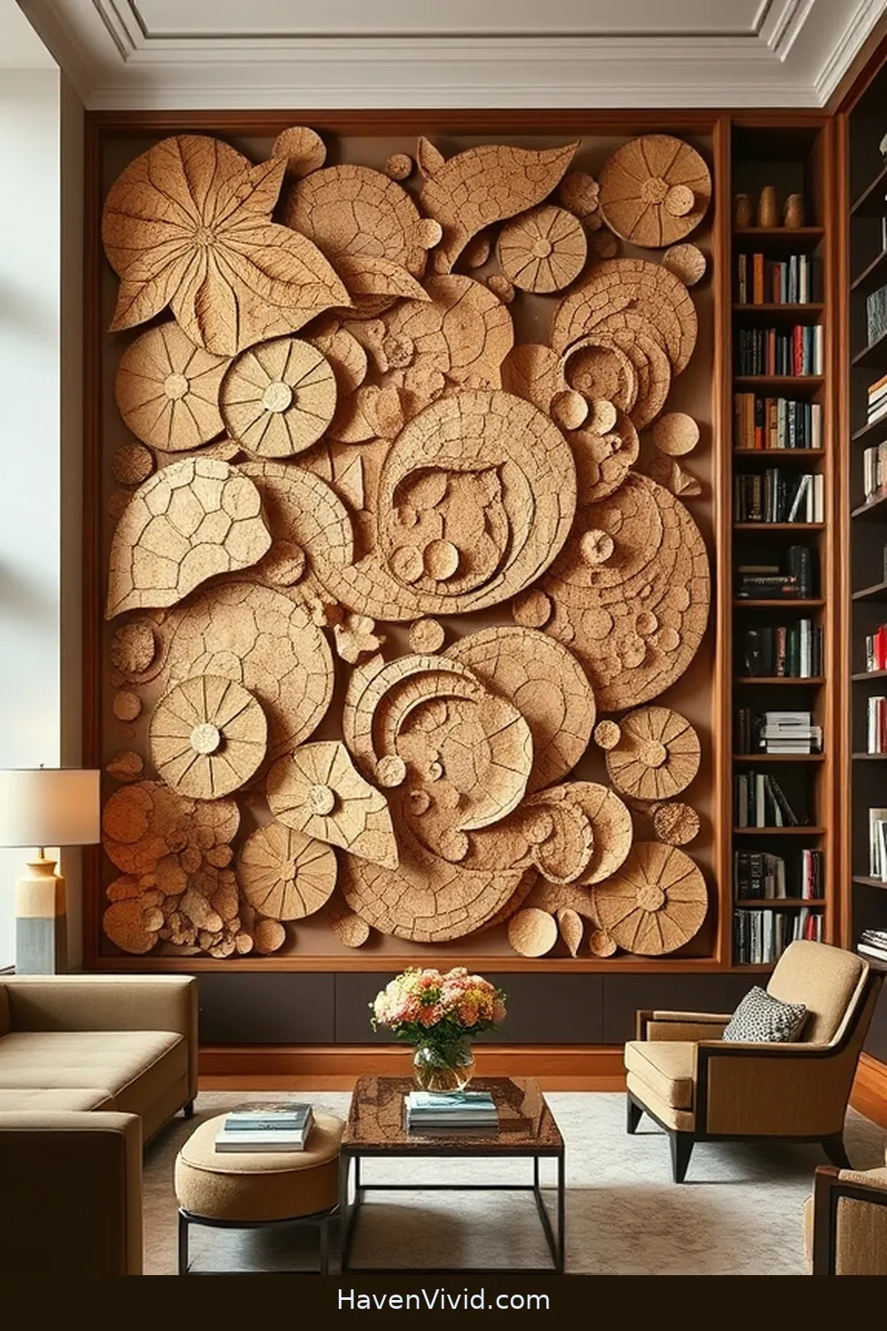 19 Ways to Create a Glamorous Library Using Cork for a Chic Lifestyle 10 Create Cork Art Installations for 19 Ways to Create a Glamorous Library Using Cork for a Chic Lifestyle