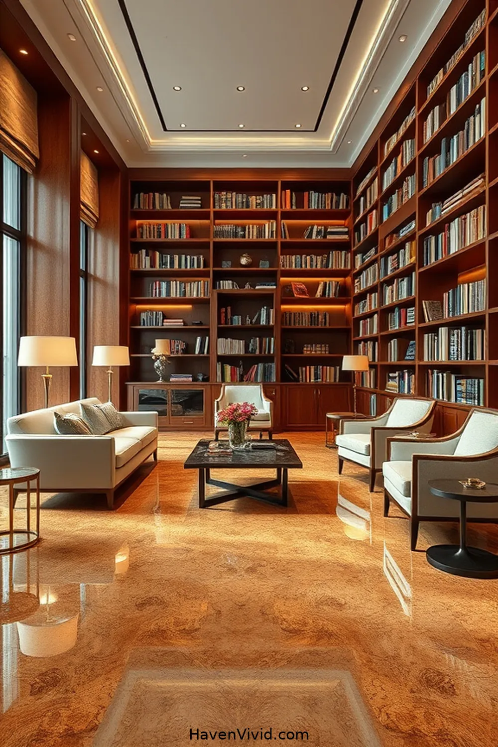 19 Ways to Create a Glamorous Library Using Cork for a Chic Lifestyle 3 Stylish Cork Flooring for a Modern Look for 19 Ways to Create a Glamorous Library Using Cork for a Chic Lifestyle