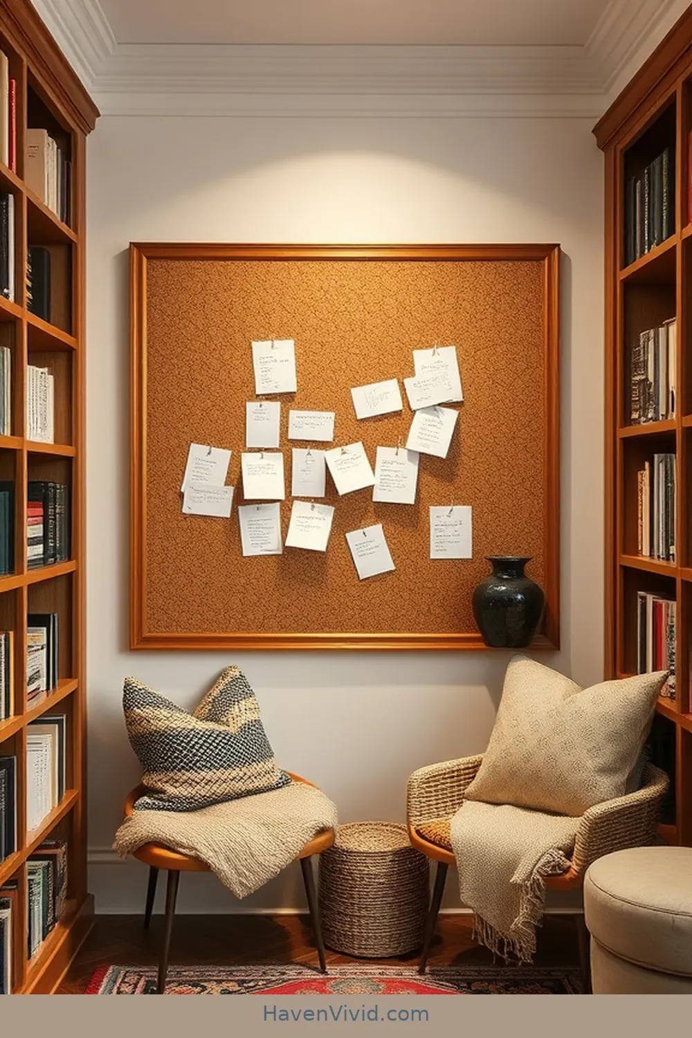 19 Ways to Create a Glamorous Library Using Natural Fibers 18 Use Cork as a Bulletin Board or Memo Board for 19 Ways to Create a Glamorous Library Using Natural Fibers