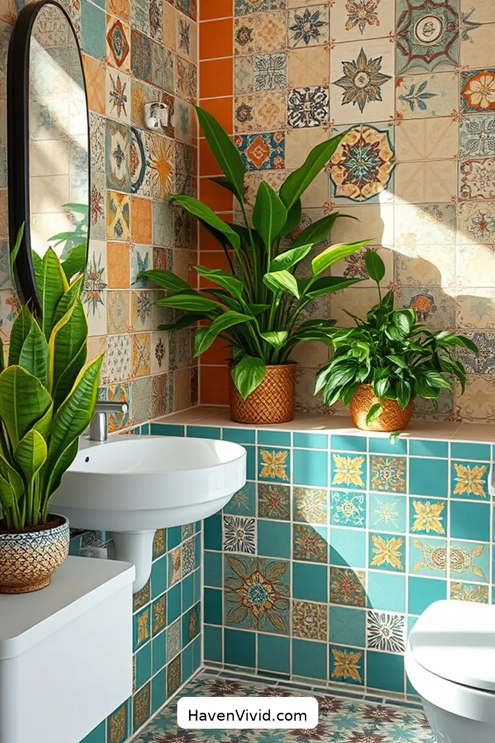 19 Ways to Create an Eco-Friendly Bathroom Using Reclaimed Materials 3 Vintage Tile Accents for 19 Ways to Create an Eco-Friendly Bathroom Using Reclaimed Materials