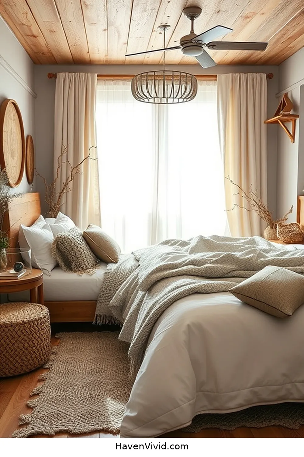 19 Ways to Embrace Coastal Living in Your Bedroom Using Recycled Wood 20 Wood-Infused Textiles and Fabrics for 19 Ways to Embrace Coastal Living in Your Bedroom Using Recycled Wood