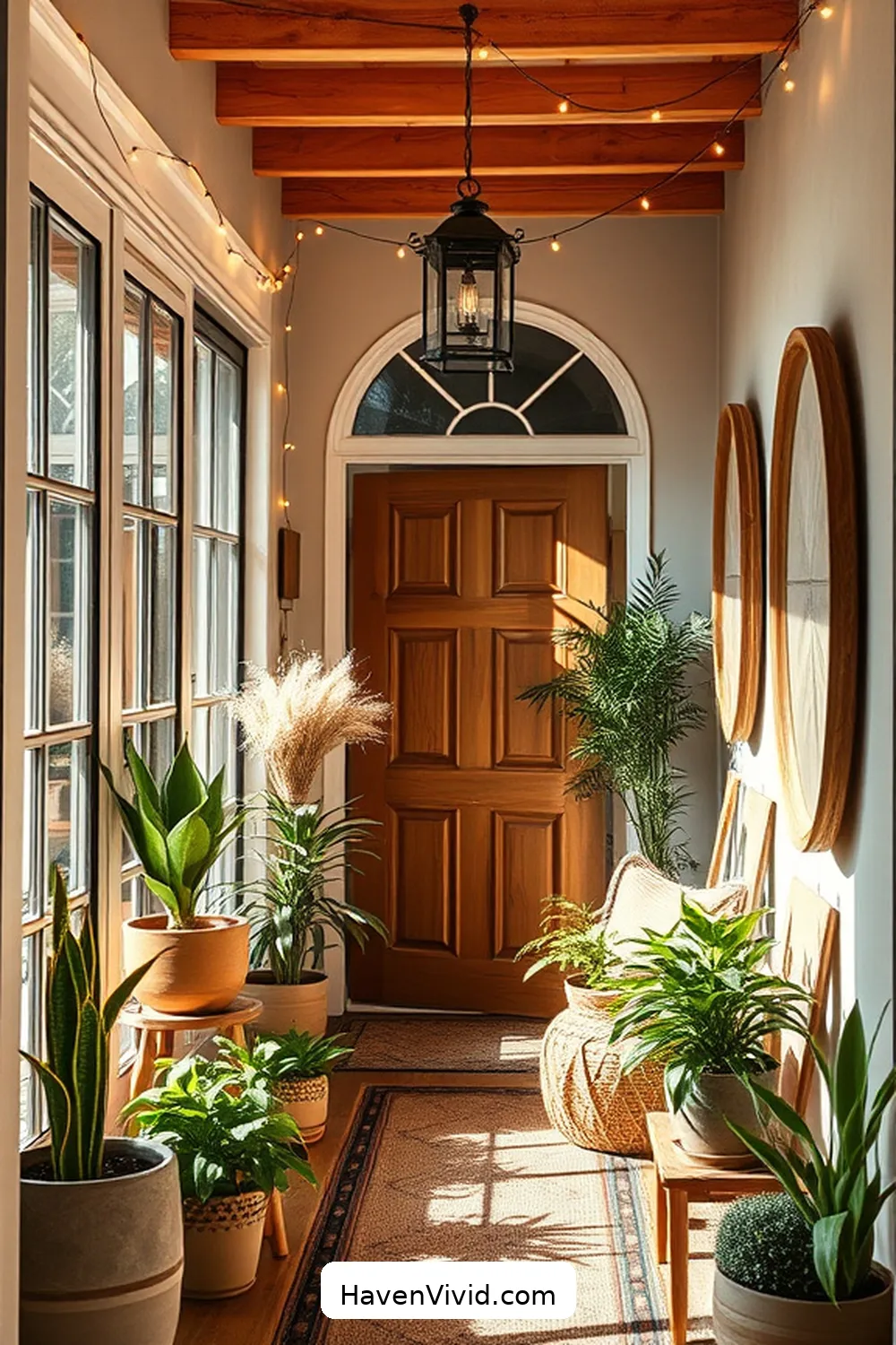 19 Ways to Embrace Coastal Living in Your Entryway Using Natural Fibers 17 16. Use Hemp String Lights for Ambiance for 19 Ways to Embrace Coastal Living in Your Entryway Using Natural Fibers