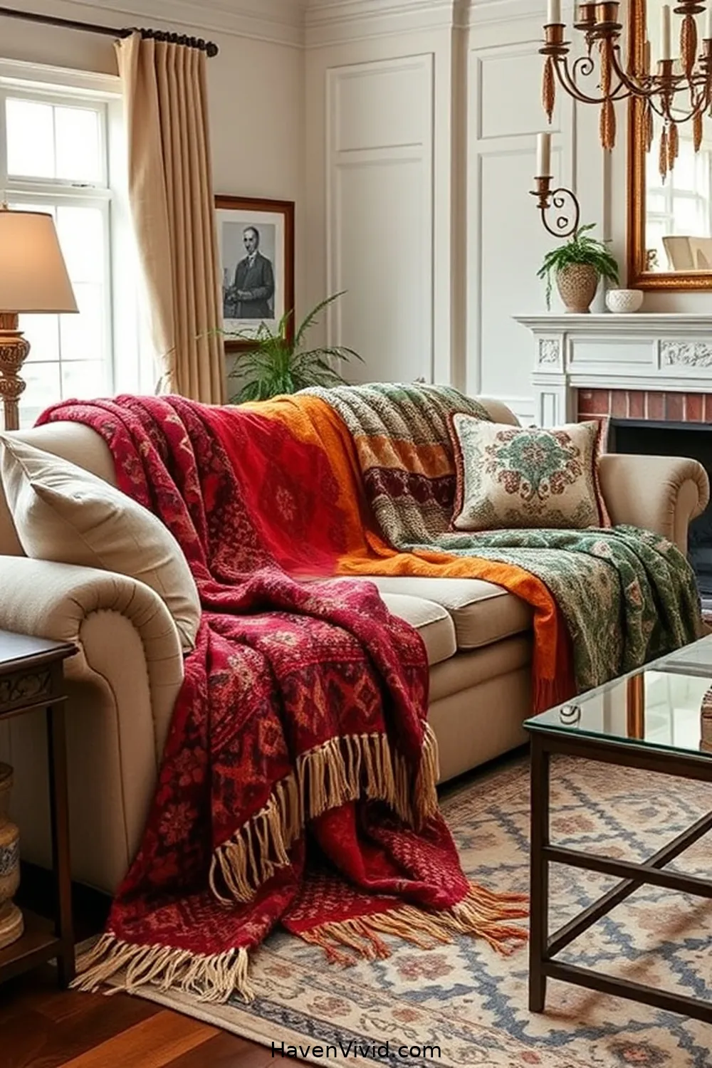 20 Chic Ways to Create a Glamorous Living Room Using Upcycled Fabric 5 Cozy Fabric Throw Blankets for 20 Chic Ways to Create a Glamorous Living Room Using Upcycled Fabric