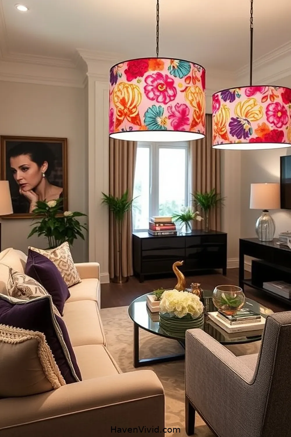 20 Chic Ways to Create a Glamorous Living Room Using Upcycled Fabric 7 DIY Fabric Lampshades for 20 Chic Ways to Create a Glamorous Living Room Using Upcycled Fabric