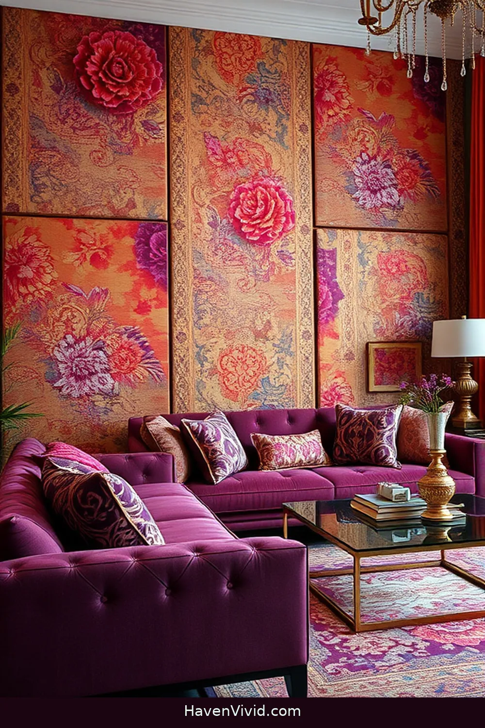 20 Chic Ways to Create a Glamorous Living Room Using Upcycled Fabric 11 Fabric Wall Panels for 20 Chic Ways to Create a Glamorous Living Room Using Upcycled Fabric