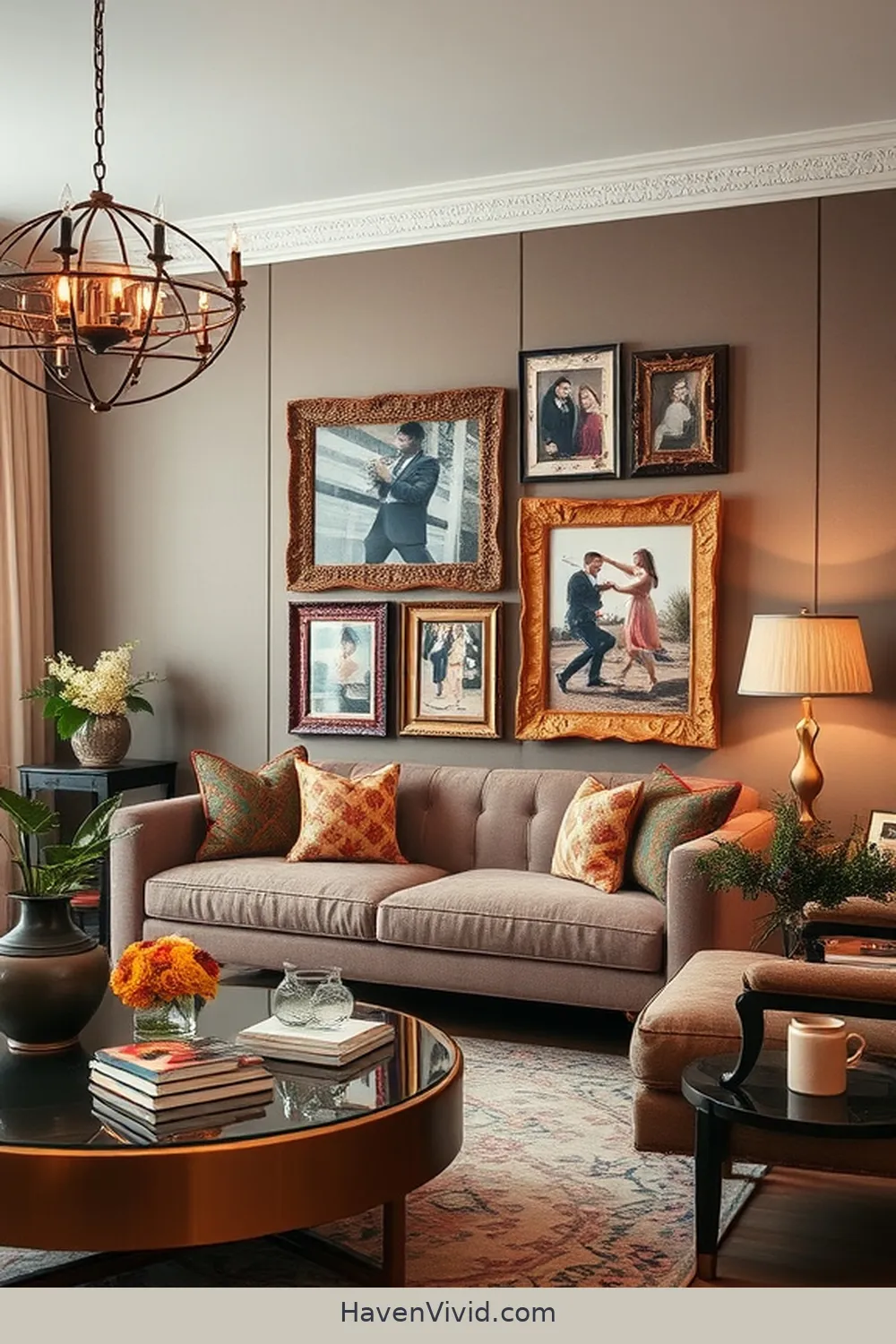 20 Chic Ways to Create a Glamorous Living Room Using Upcycled Fabric 13 Trendy Fabric Photo Frames for 20 Chic Ways to Create a Glamorous Living Room Using Upcycled Fabric