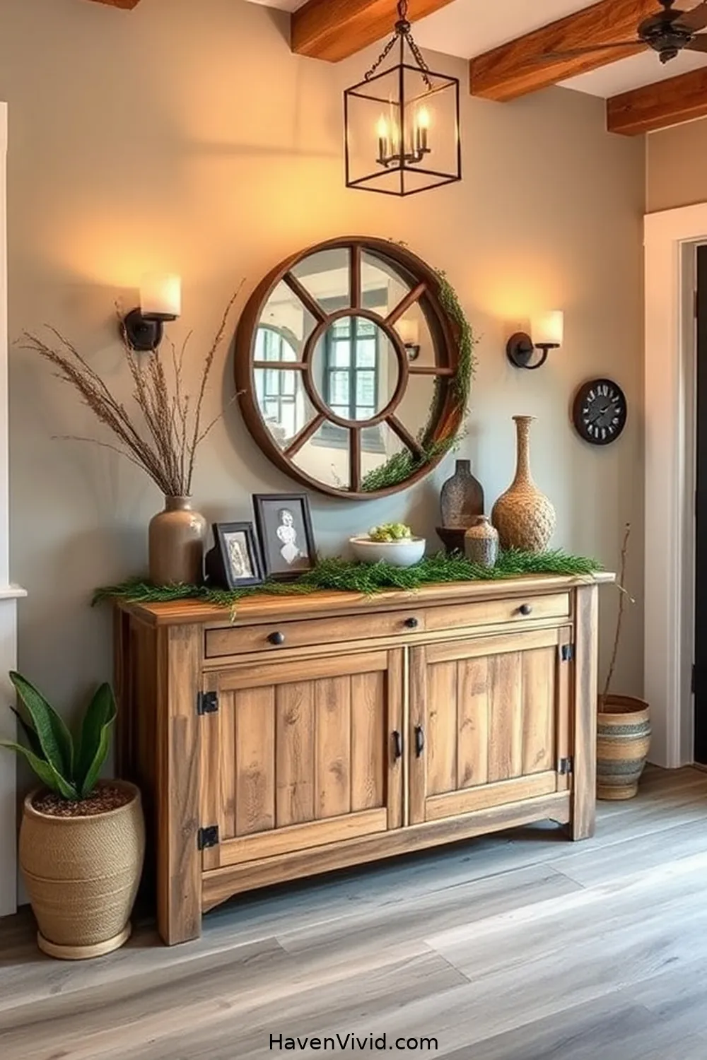 20 Creative Family-Friendly Entryway Ideas Using Reclaimed Materials 9 Reclaimed Barn Wood Console Table for 20 Creative Family-Friendly Entryway Ideas Using Reclaimed Materials