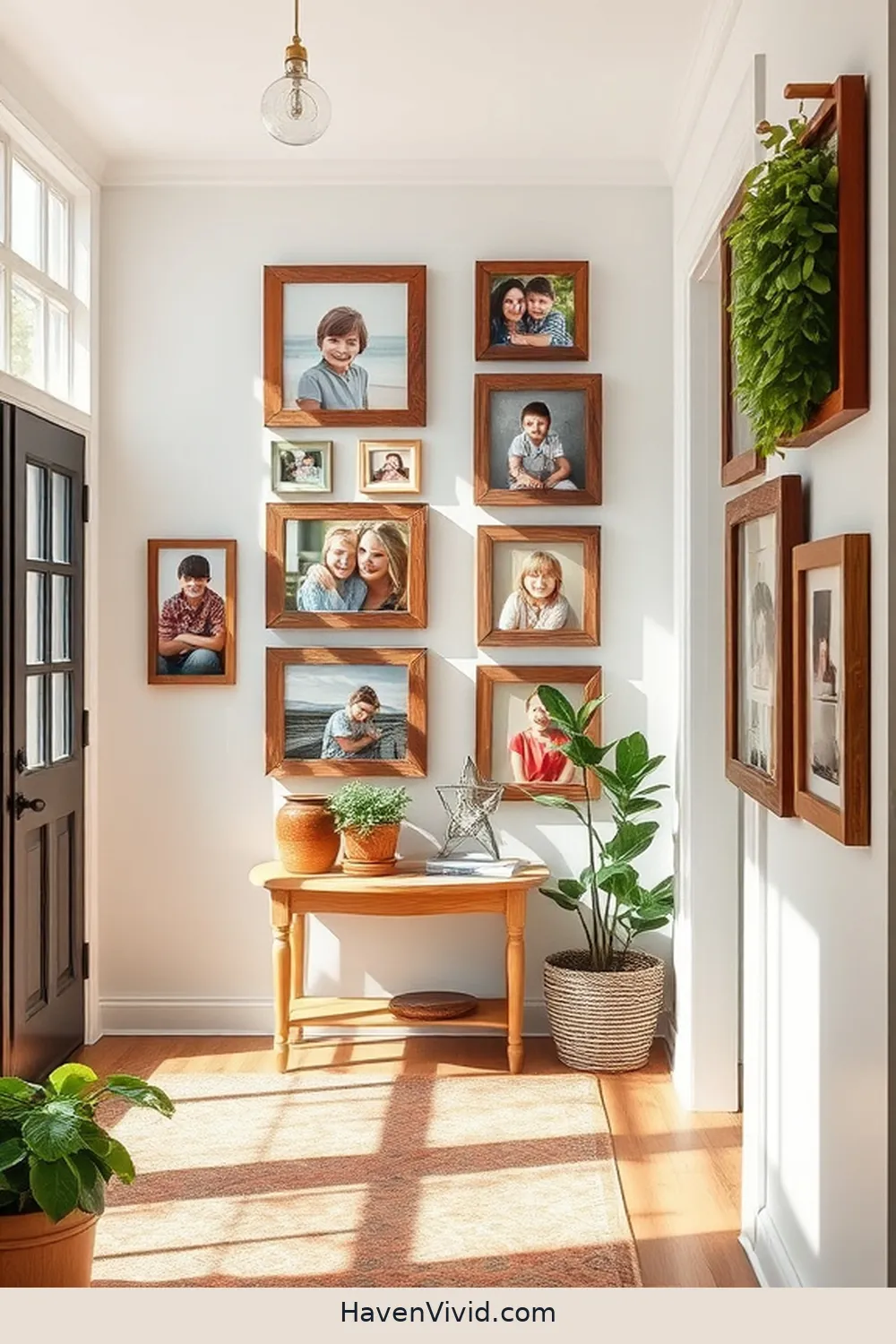 20 Creative Family-Friendly Entryway Ideas Using Reclaimed Materials 16 Reclaimed Wood Picture Frame Gallery for 20 Creative Family-Friendly Entryway Ideas Using Reclaimed Materials