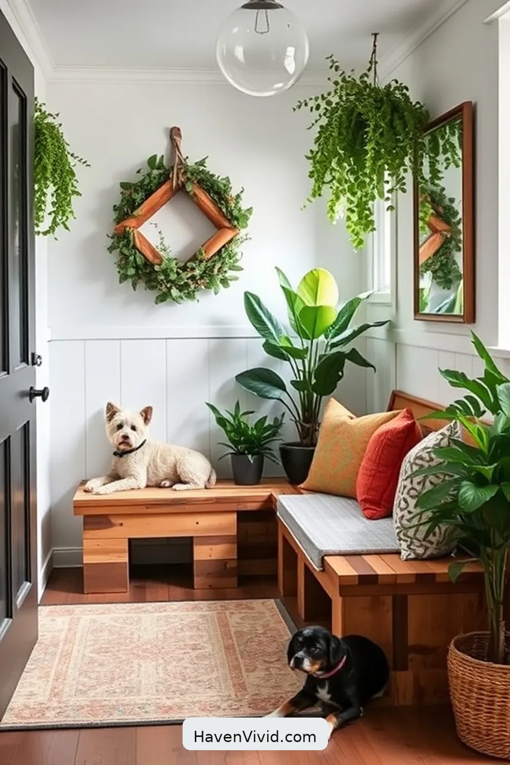 20 Creative Family-Friendly Entryway Ideas Using Reclaimed Materials 13 Upcycled Furniture as Entryway Seating for 20 Creative Family-Friendly Entryway Ideas Using Reclaimed Materials