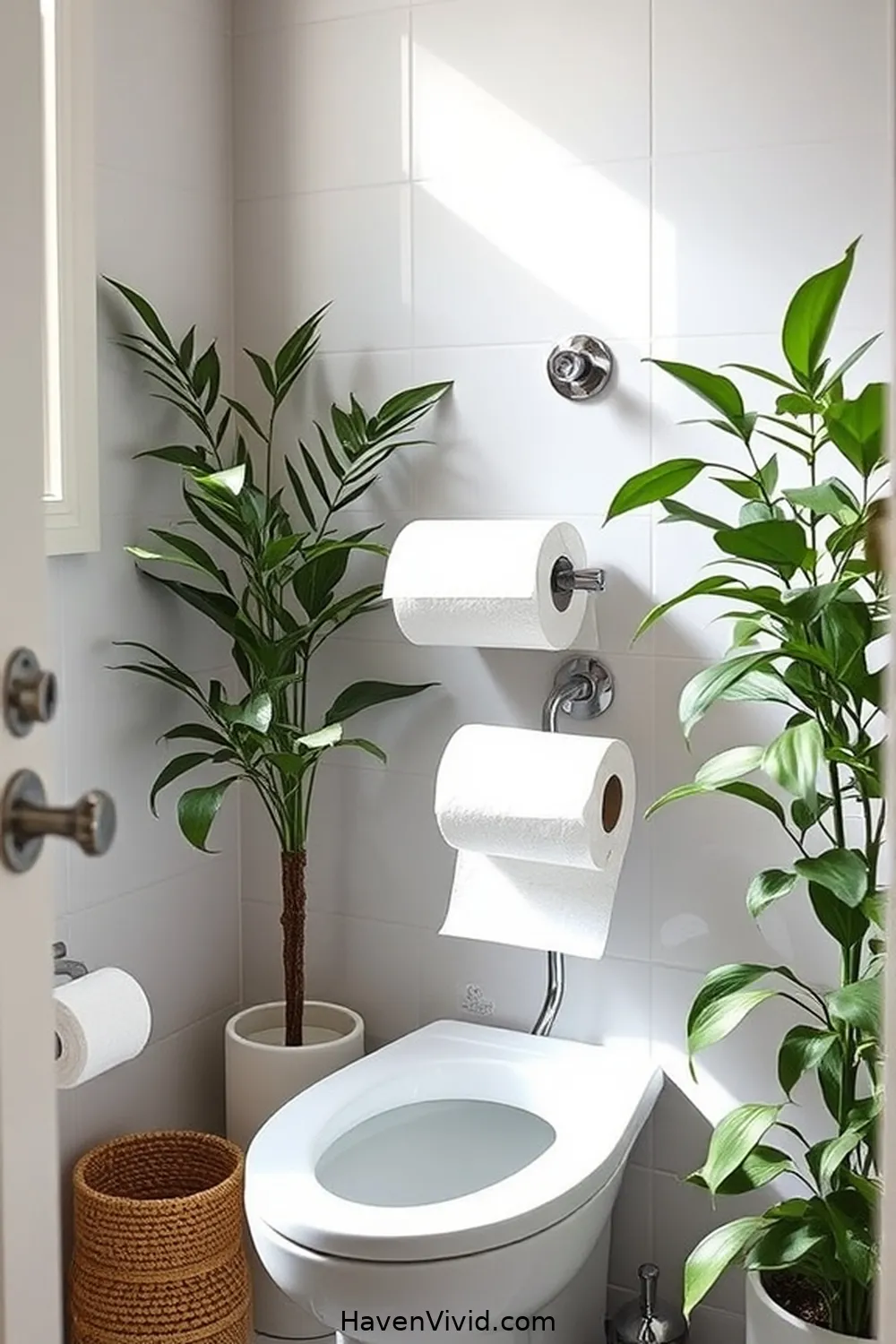 Eco-Friendly Toilet Paper Holder From Upcycled Fabric Rolls for 20 Creative Ways for Eco-Friendly Living in Your Bathroom Using Upcycled Fabric