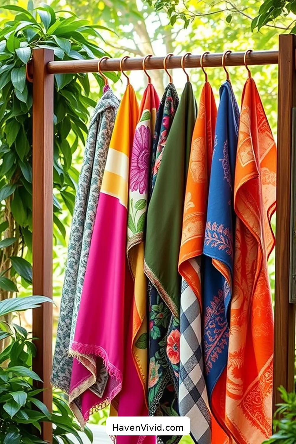 Stylish Shower Wraps From Repurposed Fabrics for 20 Creative Ways for Eco-Friendly Living in Your Bathroom Using Upcycled Fabric