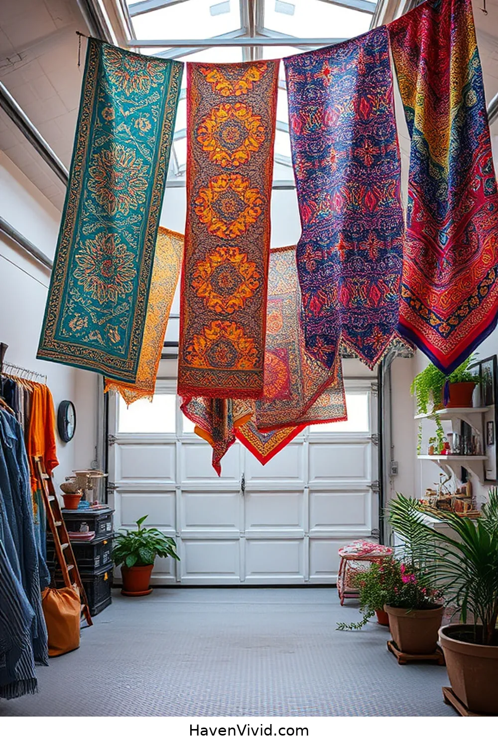 20 Creative Ways for Eco-Friendly Living in Your Garage Using Upcycled Fabric 11 Create Colorful Fabric Banners for Garage Decoration for 20 Creative Ways for Eco-Friendly Living in Your Garage Using Upcycled Fabric