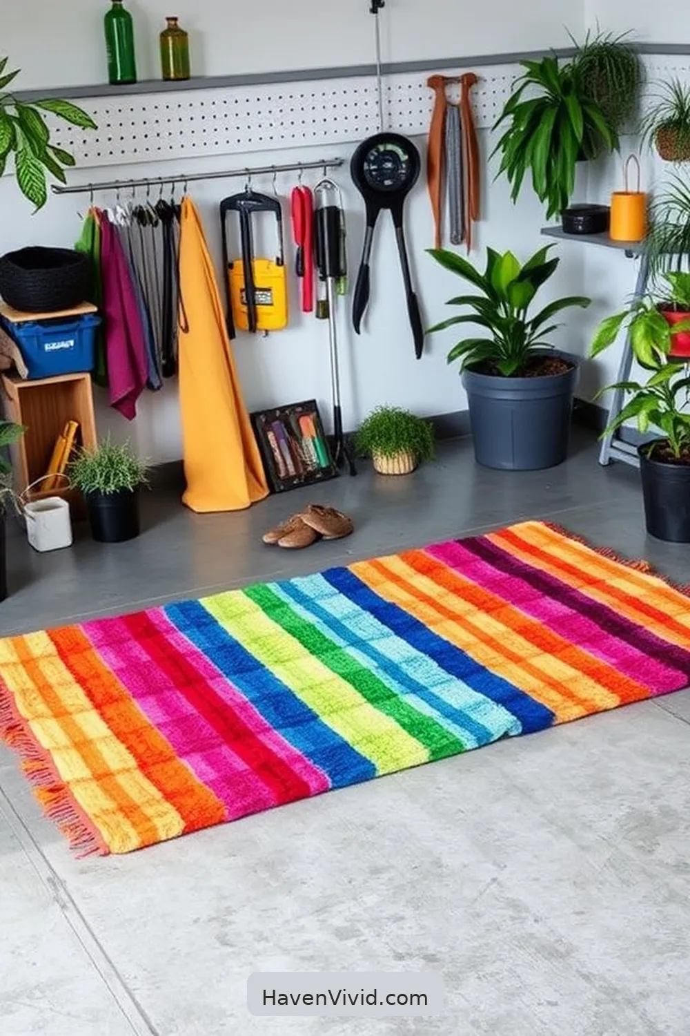 20 Creative Ways for Eco-Friendly Living in Your Garage Using Upcycled Fabric 3 Create a Cozy Garage Floor Mat From Worn-Out Towels for 20 Creative Ways for Eco-Friendly Living in Your Garage Using Upcycled Fabric