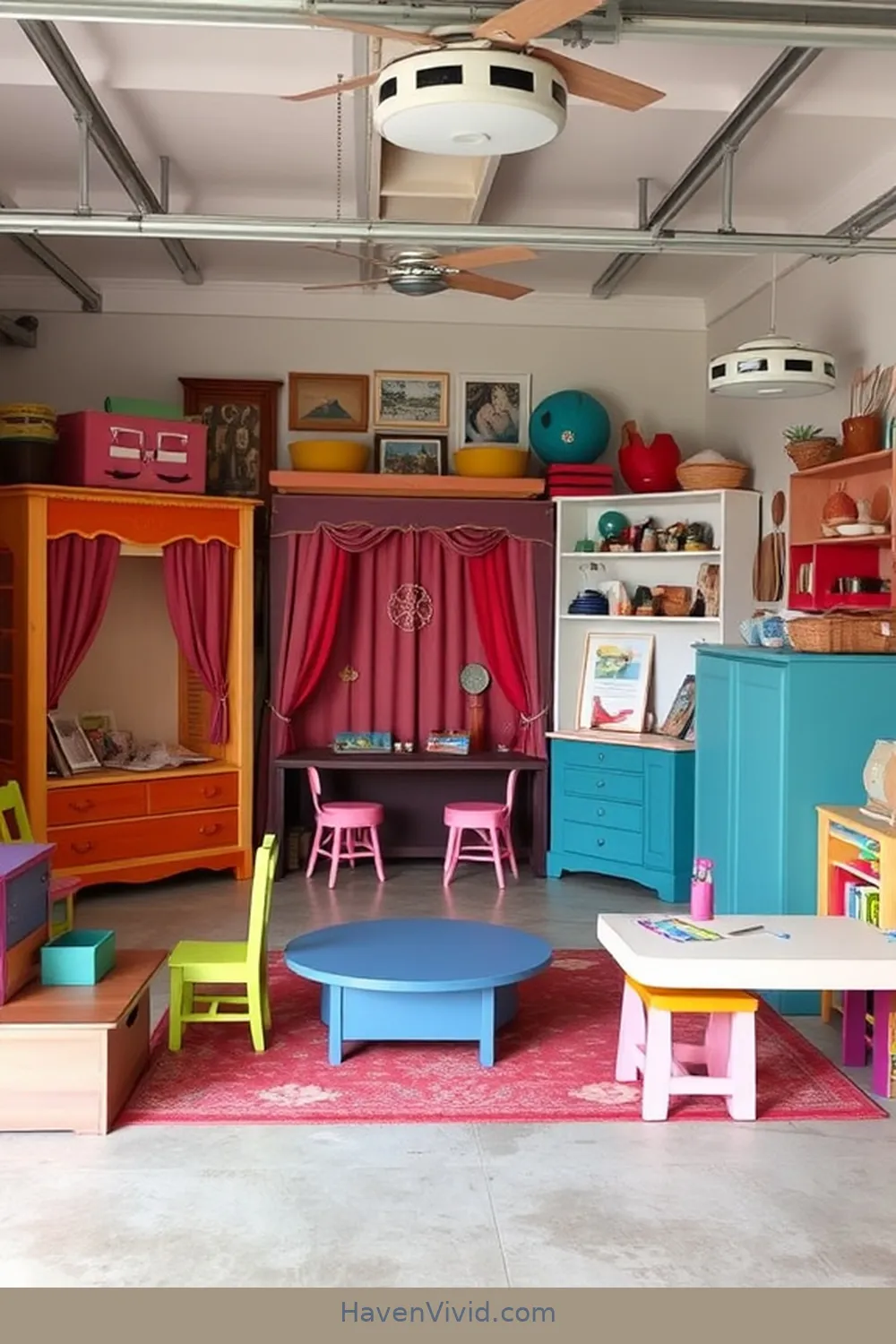 20 Creative Ways for Family-Friendly Living in Your Garage Using Reclaimed Materials 10 Creative Play Zone With Old Furniture for 20 Creative Ways for Family-Friendly Living in Your Garage Using Reclaimed Materials