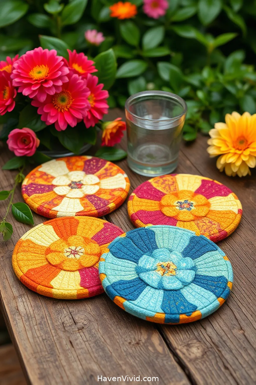 20 Creative Ways for Using Upcycled Fabric in Artistic Outdoor Patio Spaces 20 Upcycled Fabric Coasters for 20 Creative Ways for Using Upcycled Fabric in Artistic Outdoor Patio Spaces