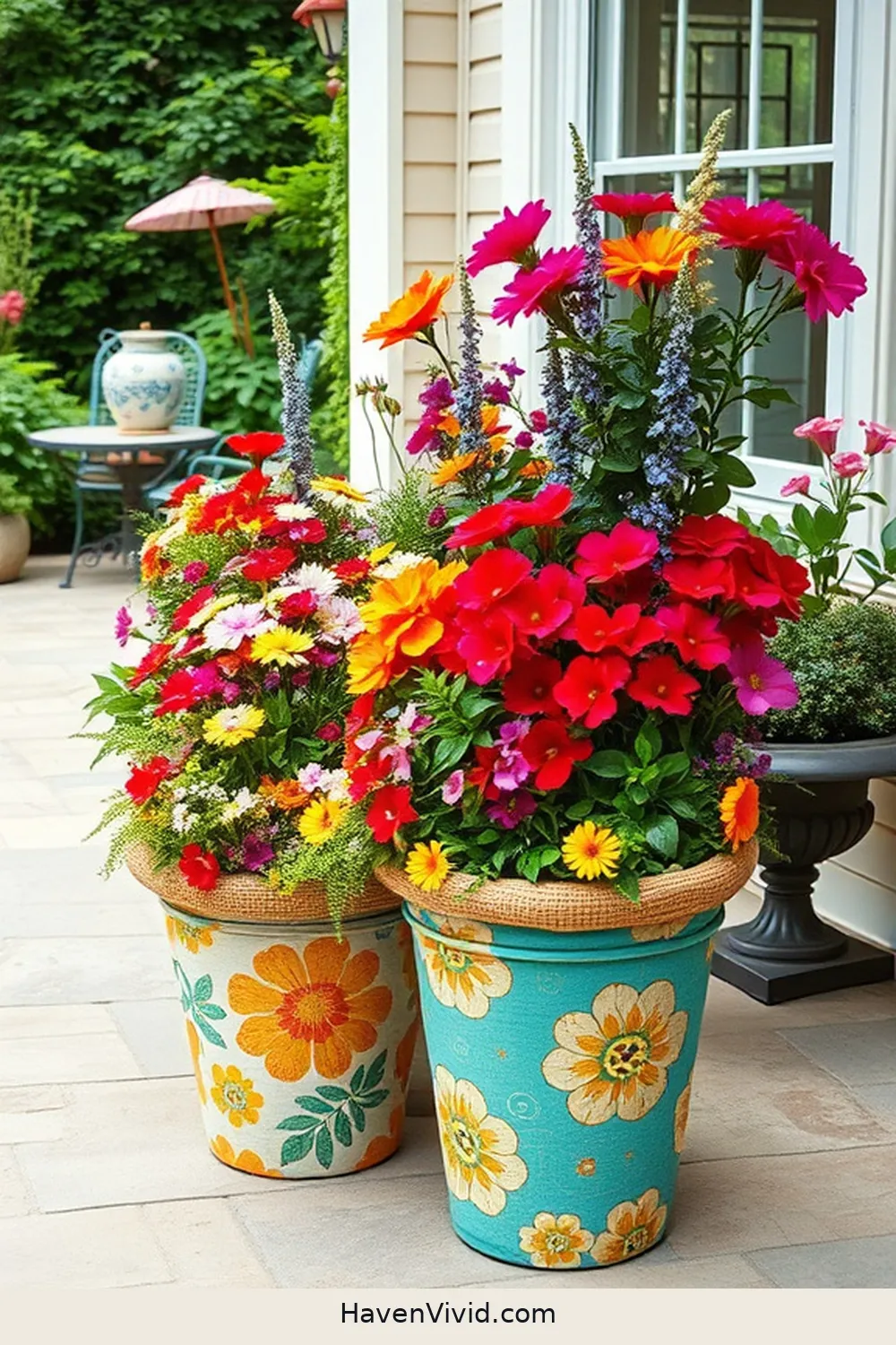 20 Creative Ways for Using Upcycled Fabric in Artistic Outdoor Patio Spaces 8 Upcycled Fabric Planters for 20 Creative Ways for Using Upcycled Fabric in Artistic Outdoor Patio Spaces