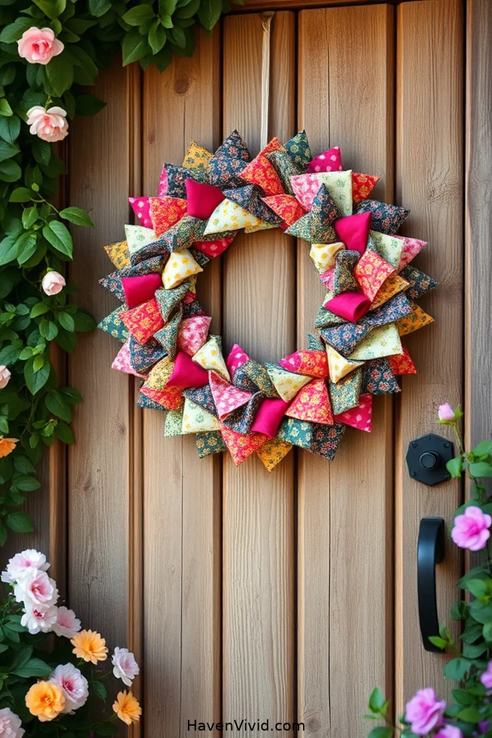 20 Creative Ways for Using Upcycled Fabric in Artistic Outdoor Patio Spaces 17 Upcycled Fabric Wreaths for 20 Creative Ways for Using Upcycled Fabric in Artistic Outdoor Patio Spaces