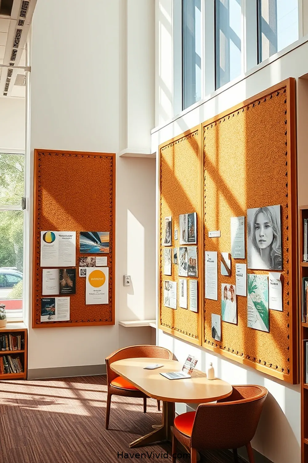 20 Creative Ways of Using Cork in Artistic Library Spaces 6 Cork Bulletin Boards for Community Announcements for 20 Creative Ways of Using Cork in Artistic Library Spaces