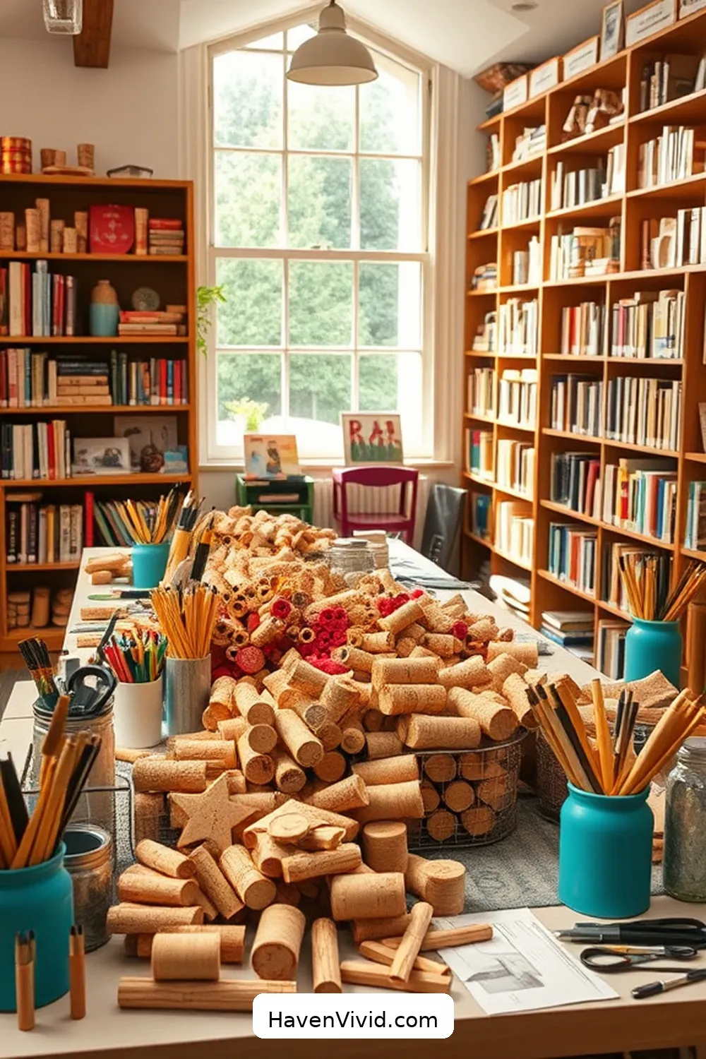 20 Creative Ways of Using Cork in Artistic Library Spaces 16 Cork Craft Stations for Workshops for 20 Creative Ways of Using Cork in Artistic Library Spaces