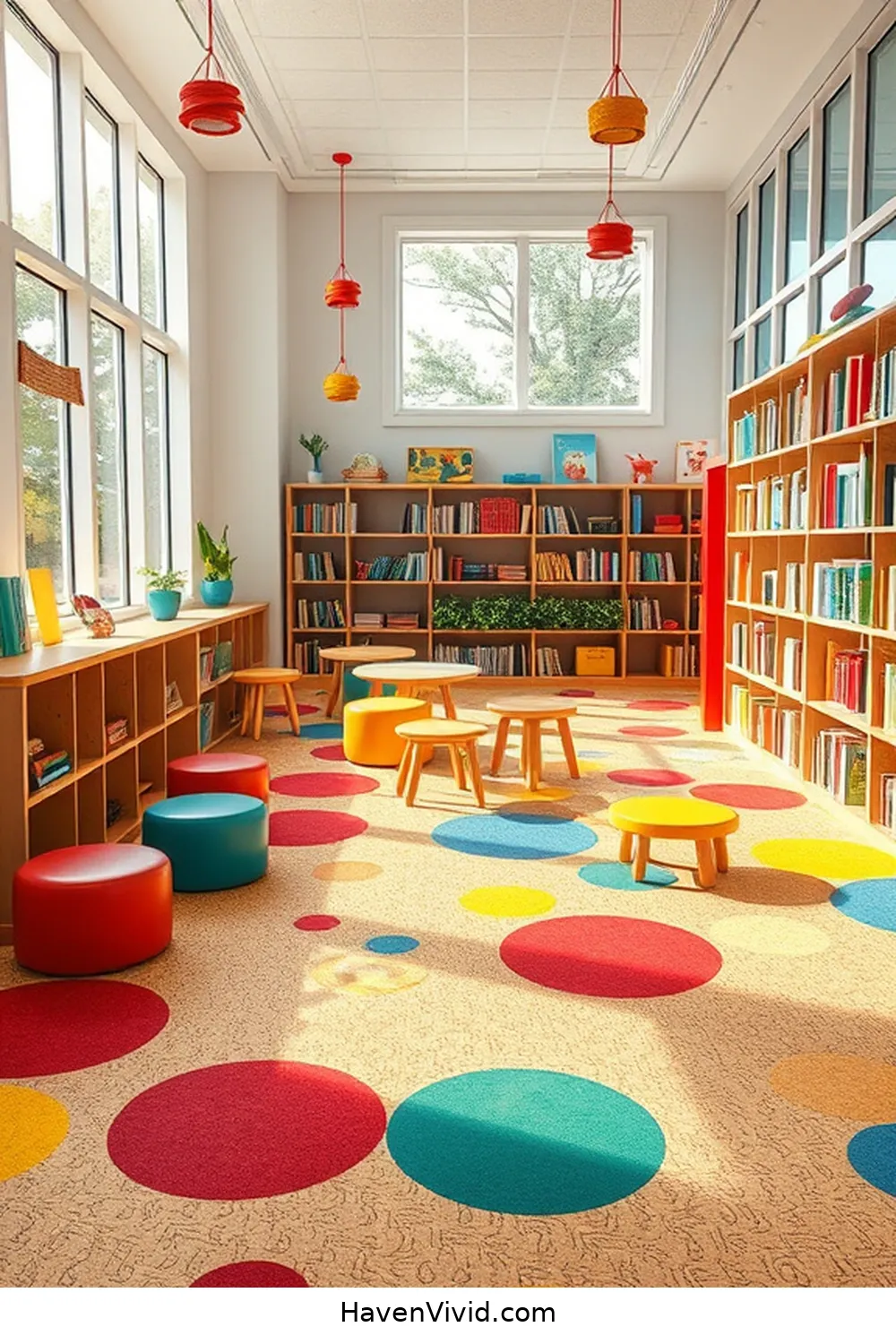 20 Creative Ways of Using Cork in Artistic Library Spaces 18 Cork Flooring Tiles for Children's Area for 20 Creative Ways of Using Cork in Artistic Library Spaces