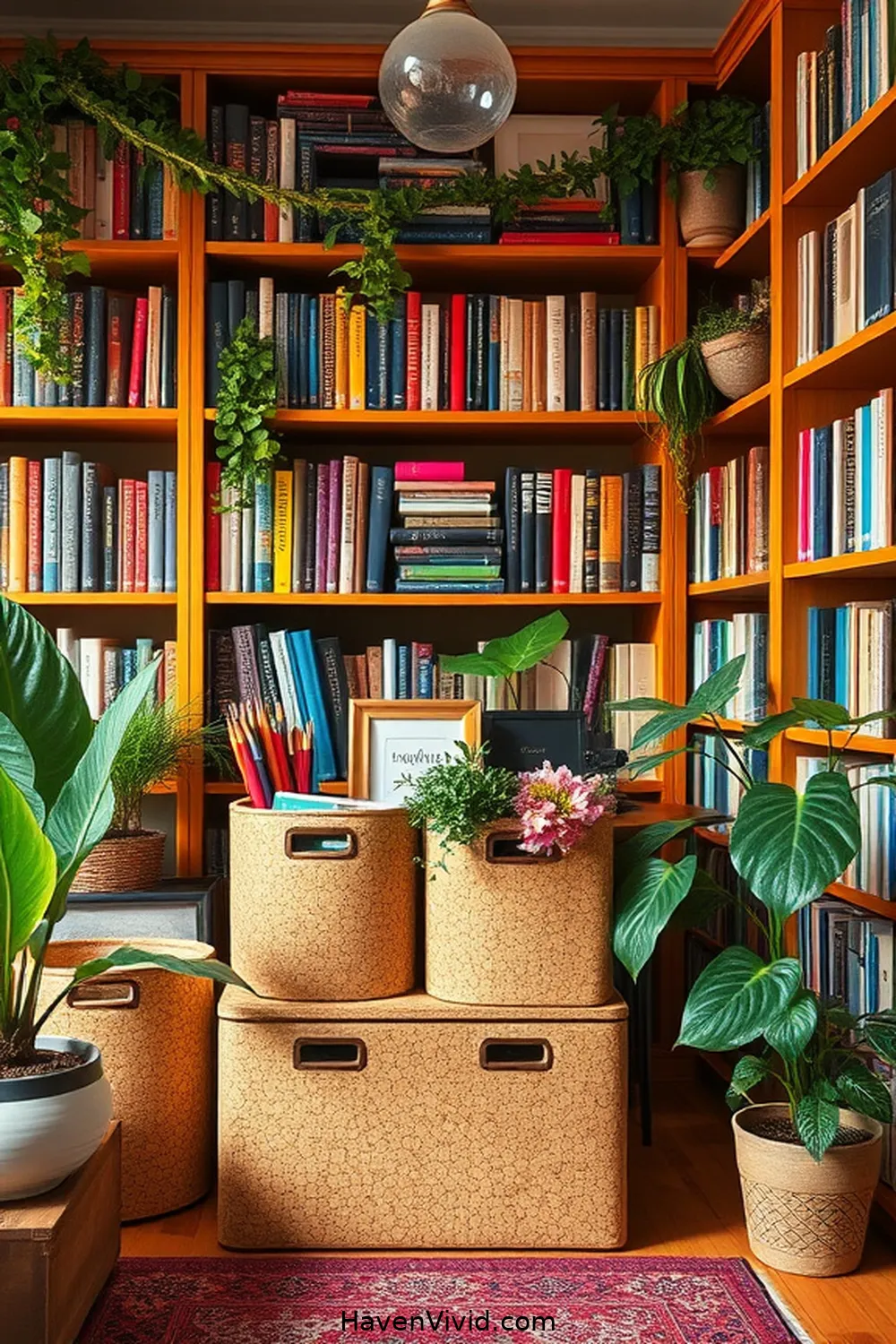 20 Creative Ways of Using Cork in Artistic Library Spaces 20 Cork Storage Bins for Organizing Supplies for 20 Creative Ways of Using Cork in Artistic Library Spaces