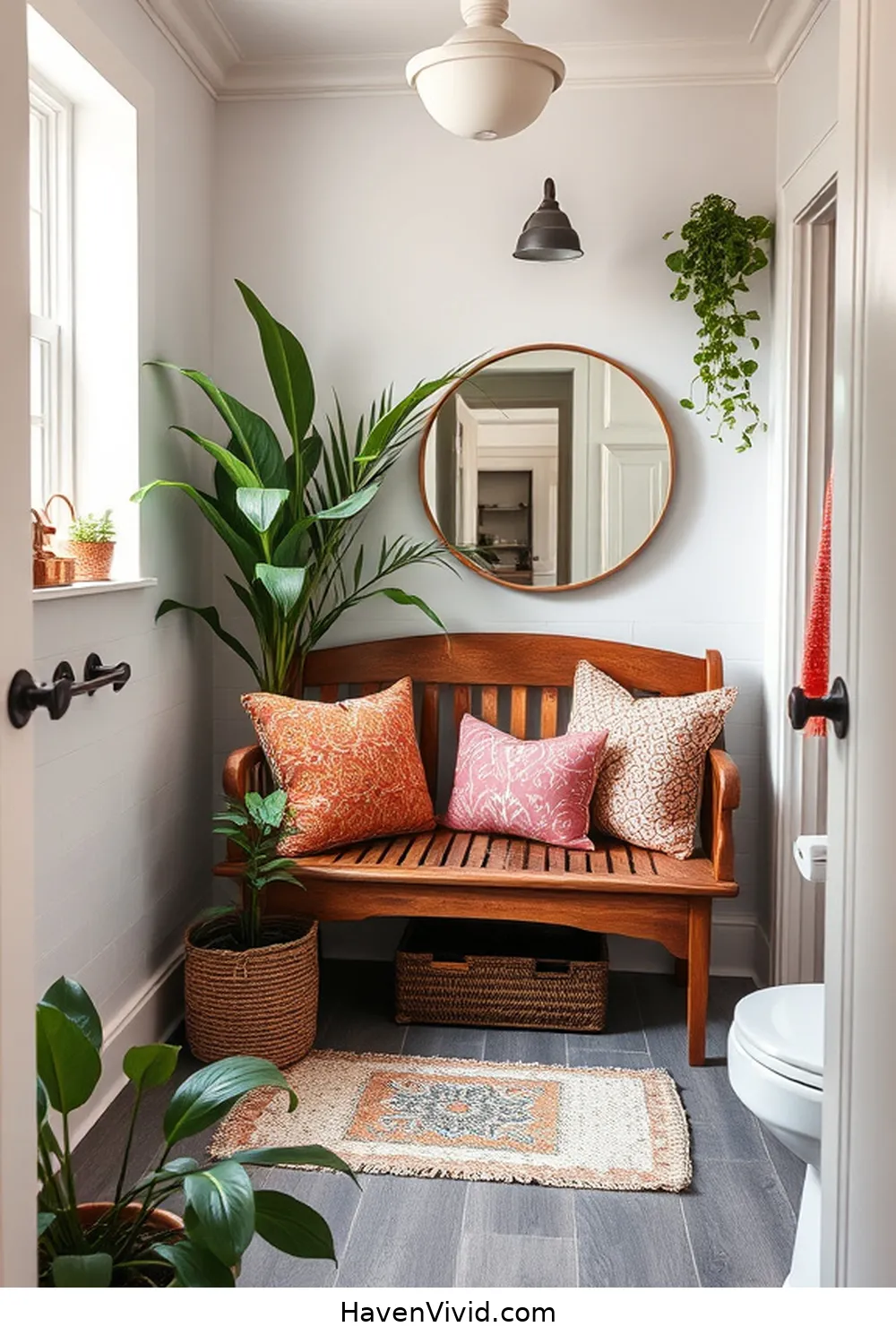 20 Reclaimed Materials for a Family-Friendly Bathroom 21 Repurposed Furniture for Seating for 20 Reclaimed Materials for a Family-Friendly Bathroom