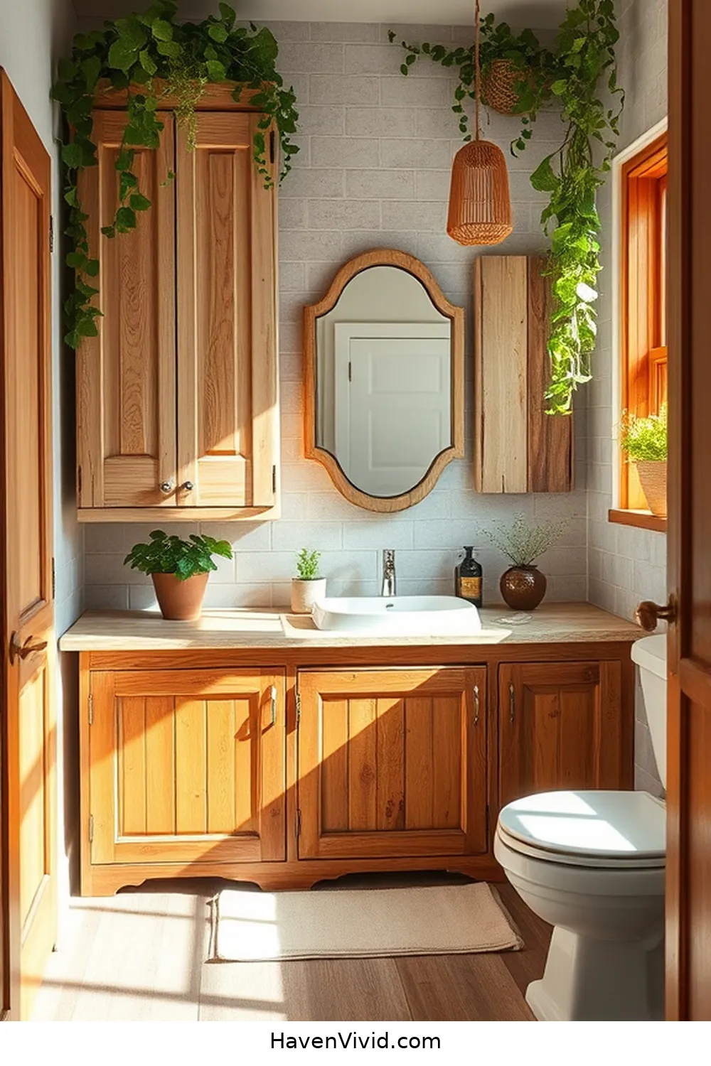 20 Reclaimed Materials for a Family-Friendly Bathroom 8 Salvaged Doors as Cabinetry for 20 Reclaimed Materials for a Family-Friendly Bathroom