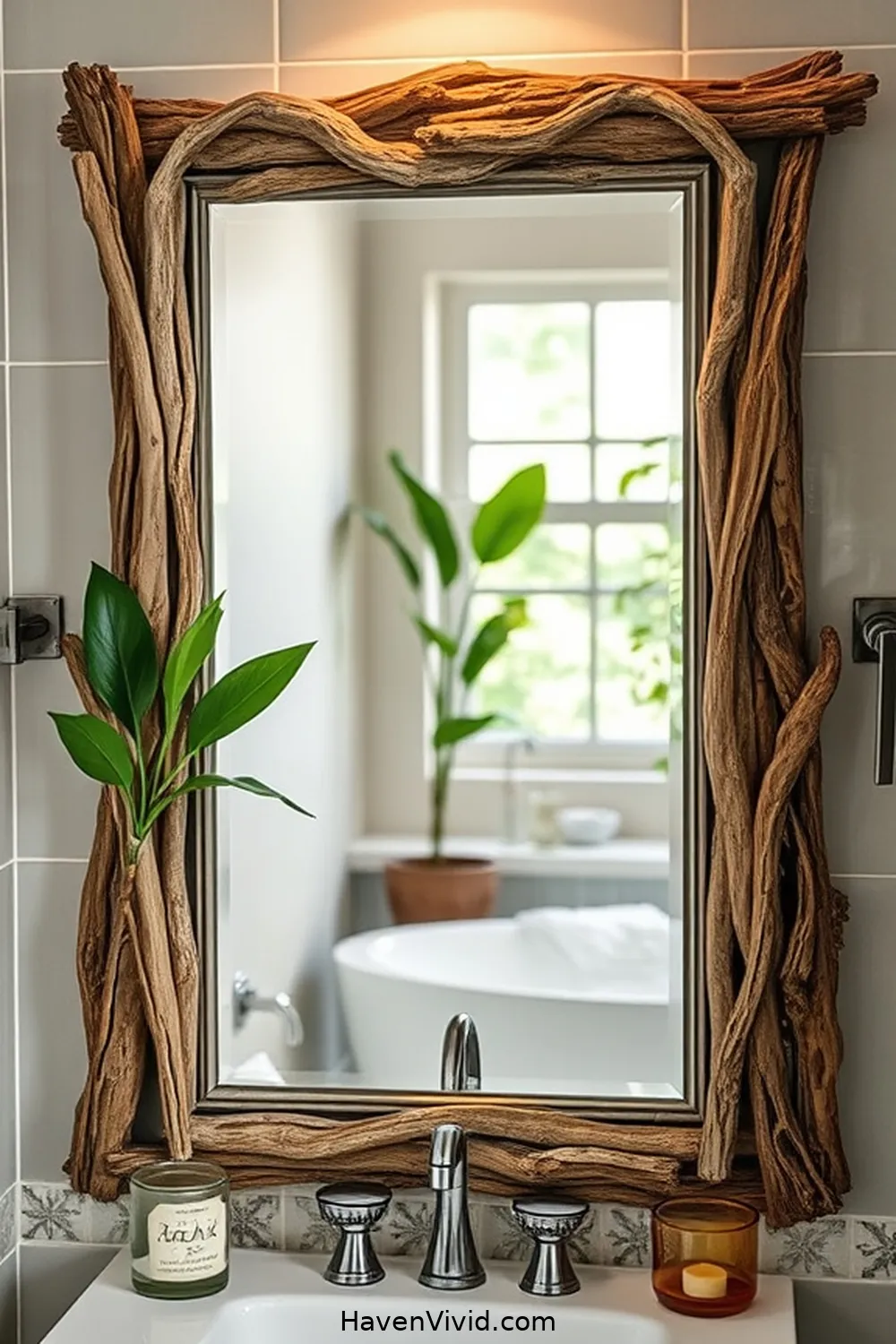 20 Reclaimed Materials for a Family-Friendly Bathroom 11 Upcycled Mirrors for 20 Reclaimed Materials for a Family-Friendly Bathroom
