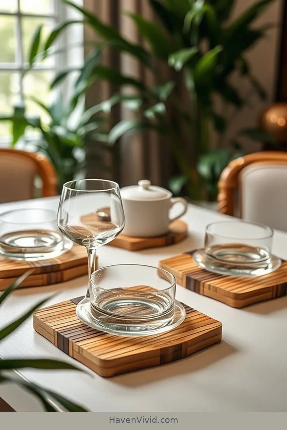 20 Stylish Ways to Use Bamboo in Your Urban Dining Room 16 Bamboo Coasters for 20 Stylish Ways to Use Bamboo in Your Urban Dining Room