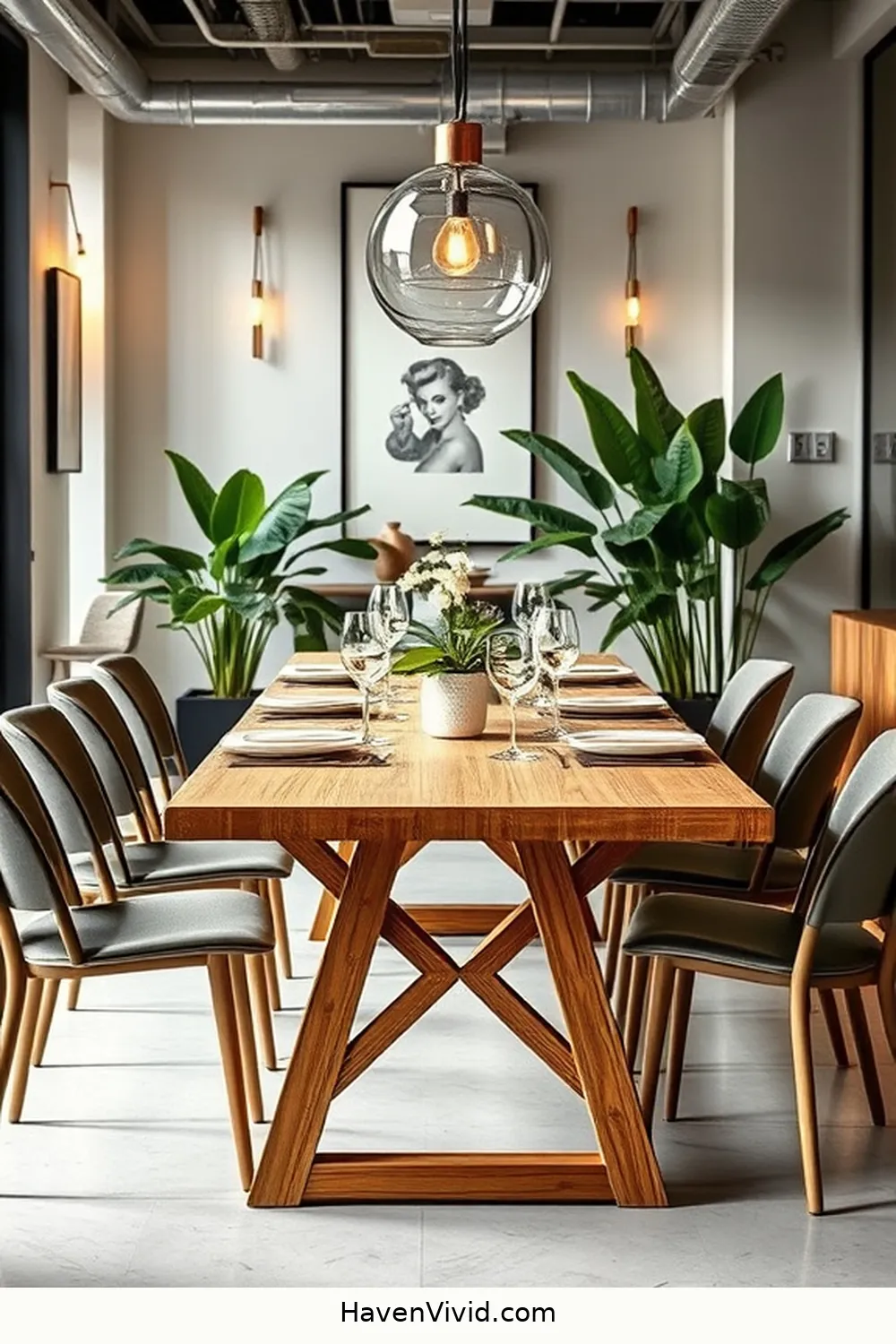 20 Stylish Ways to Use Bamboo in Your Urban Dining Room 2 Bamboo Dining Table for 20 Stylish Ways to Use Bamboo in Your Urban Dining Room