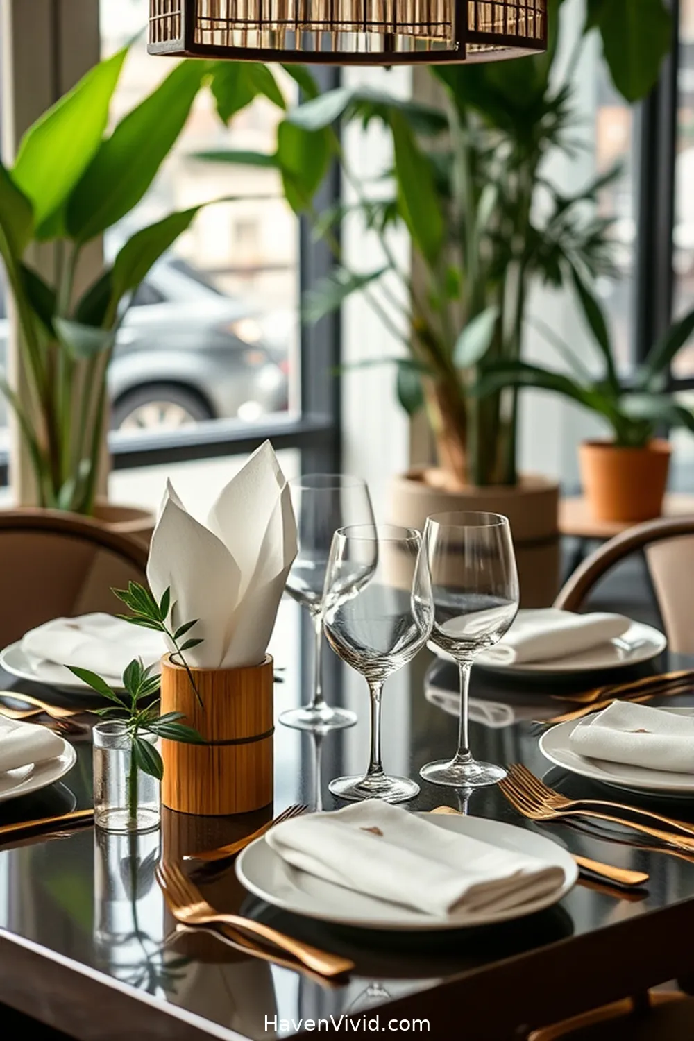 20 Stylish Ways to Use Bamboo in Your Urban Dining Room 17 Bamboo Napkin Holders for 20 Stylish Ways to Use Bamboo in Your Urban Dining Room