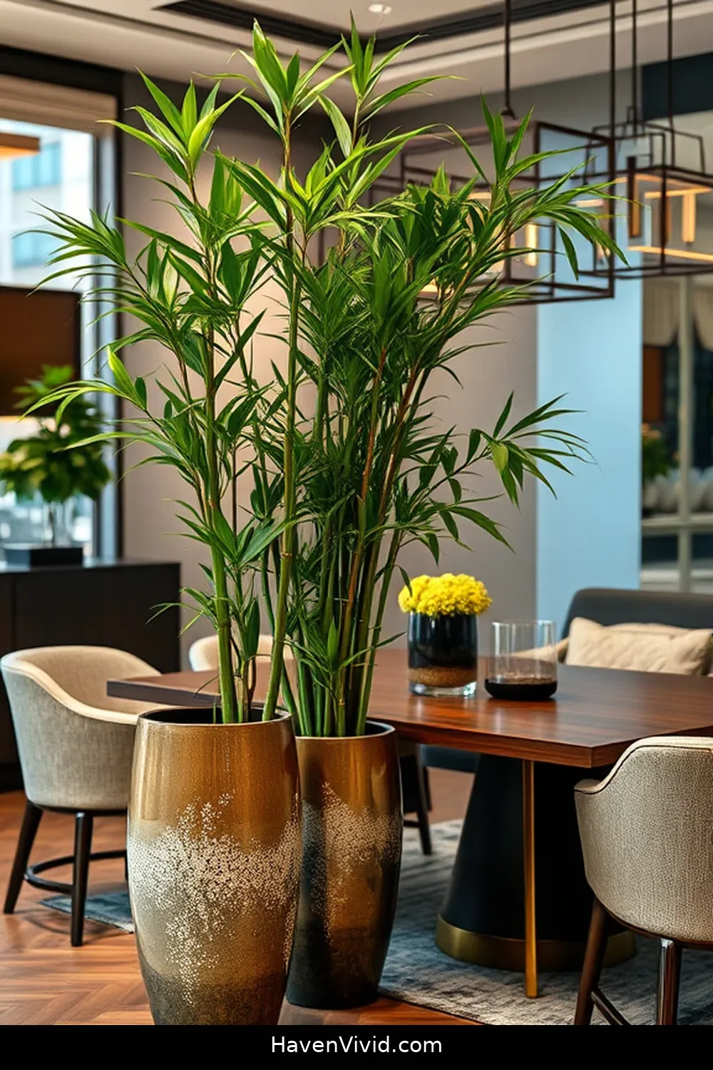 20 Stylish Ways to Use Bamboo in Your Urban Dining Room 15 Bamboo Planters for 20 Stylish Ways to Use Bamboo in Your Urban Dining Room