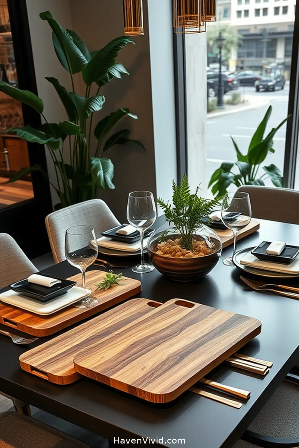 20 Stylish Ways to Use Bamboo in Your Urban Dining Room 6 Bamboo Serving Platters for 20 Stylish Ways to Use Bamboo in Your Urban Dining Room