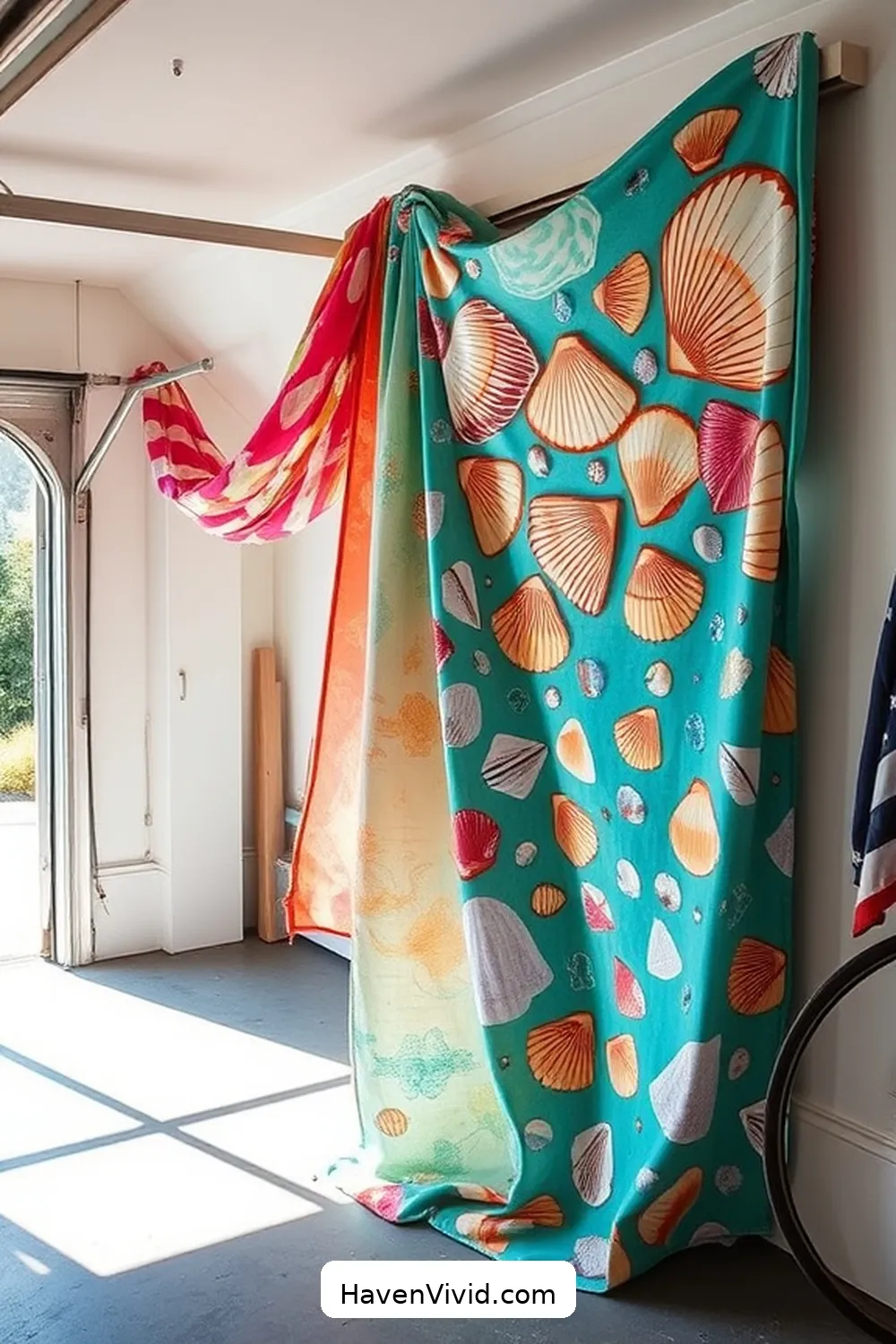20 Tips for Coastal Living in Your Garage Using Upcycled Fabric 3 Upcycled Fabric Wall Art for 20 Tips for Coastal Living in Your Garage Using Upcycled Fabric