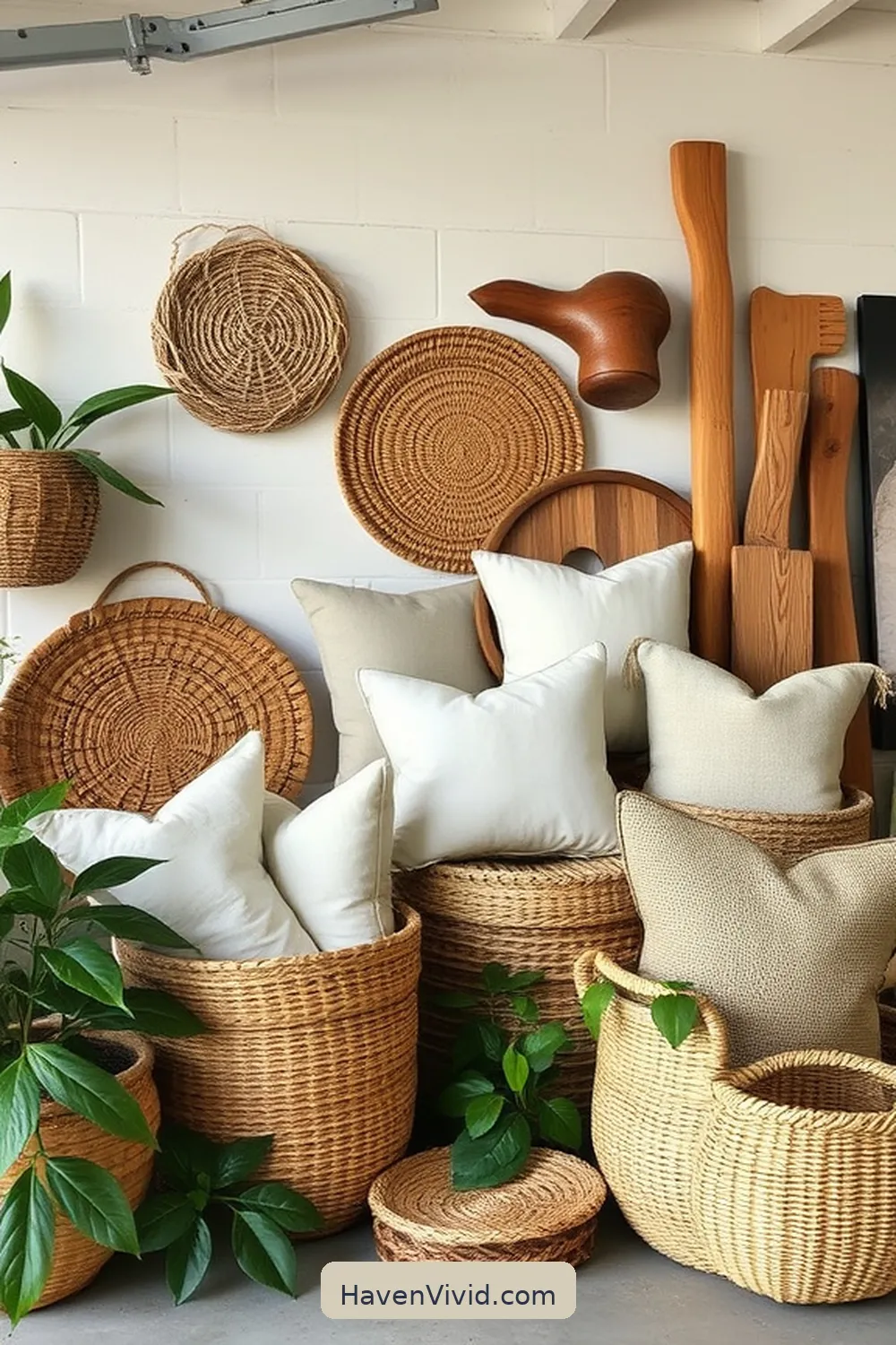 20 Tips for Creating Farmhouse Living in Your Garage Using Natural Fibers 19 Choose Handcrafted Decor Items for 20 Tips for Creating Farmhouse Living in Your Garage Using Natural Fibers