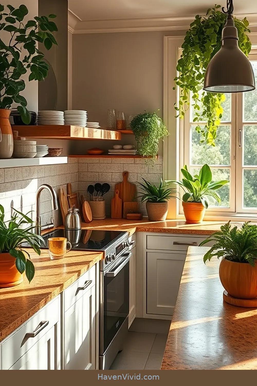 20 Tips for a Glamorous Kitchen Using Cork Elements 2 Choose Cork Countertops for a Unique Look for 20 Tips for a Glamorous Kitchen Using Cork Elements