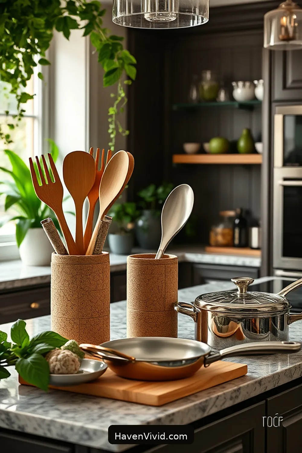 20 Tips for a Glamorous Kitchen Using Cork Elements 17 Choose Cork Utensil Holders for a Cohesive Design for 20 Tips for a Glamorous Kitchen Using Cork Elements