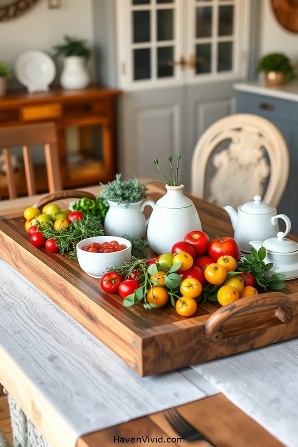 20 Ways for Farmhouse Living in Your Dining Room Using Recycled Wood 6 Upcycled Wooden Serving Tray for 20 Ways for Farmhouse Living in Your Dining Room Using Recycled Wood