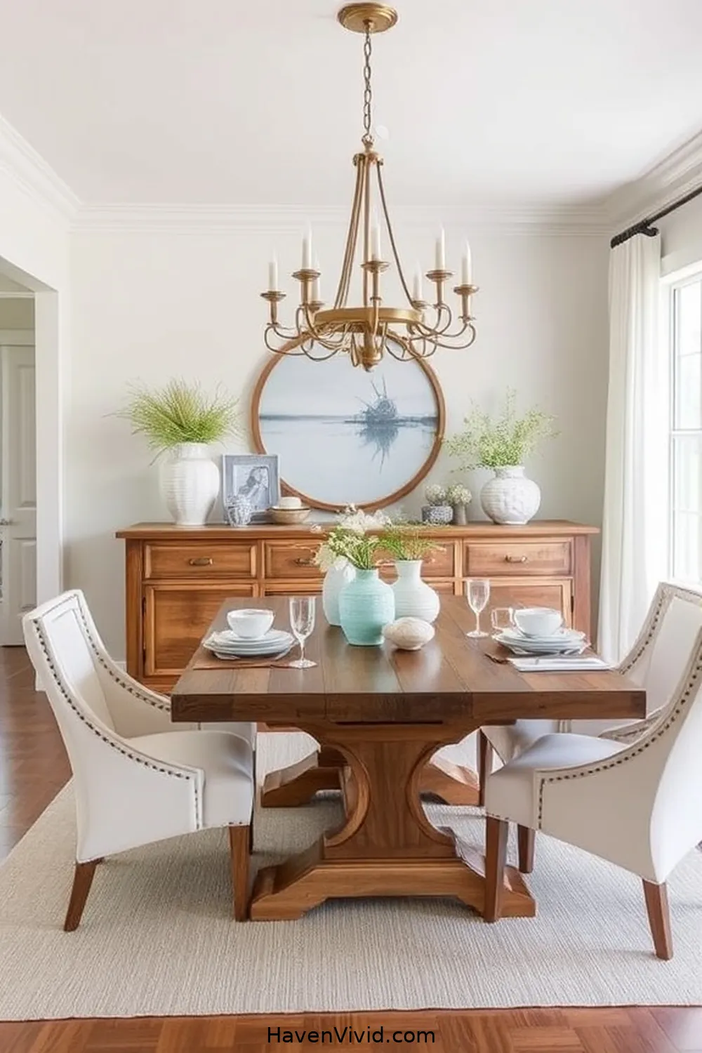 20 Ways to Achieve Coastal Living in Your Dining Room Using Recycled Wood 15 Build a Custom Wood Buffet for 20 Ways to Achieve Coastal Living in Your Dining Room Using Recycled Wood