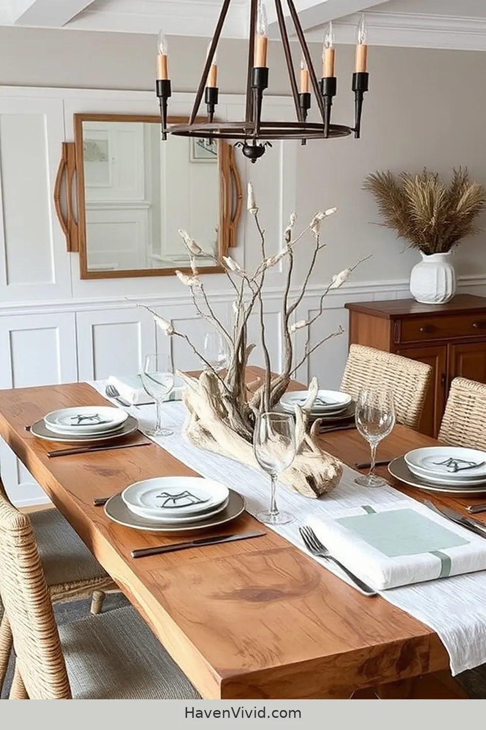 20 Ways to Achieve Coastal Living in Your Dining Room Using Recycled Wood 21 Incorporate Wood in Your Dining Room Accessories for 20 Ways to Achieve Coastal Living in Your Dining Room Using Recycled Wood