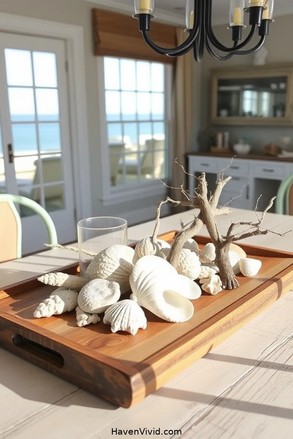 20 Ways to Achieve Coastal Living in Your Dining Room Using Recycled Wood 20 Make a Wood Serving Tray for 20 Ways to Achieve Coastal Living in Your Dining Room Using Recycled Wood