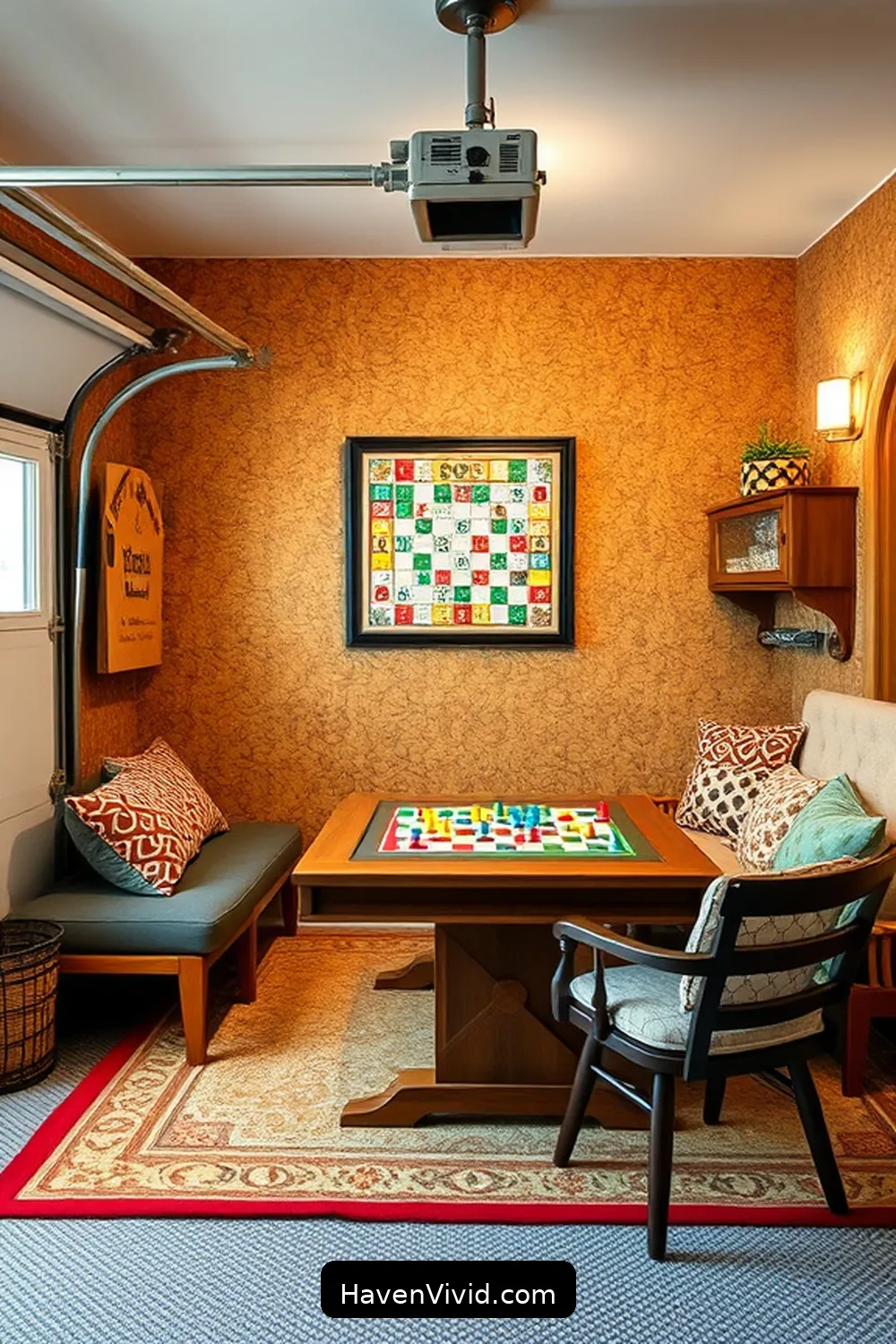 20 Ways to Create Family-Friendly Living in Your Garage Using Cork 21 Cork Board Game Area for Family Fun for 20 Ways to Create Family-Friendly Living in Your Garage Using Cork