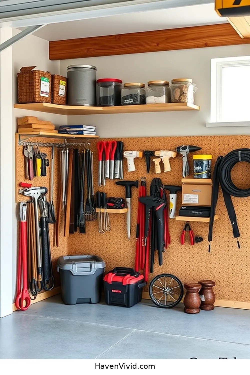 20 Ways to Create Family-Friendly Living in Your Garage Using Cork 12 Cork Organizers for Tools and Supplies for 20 Ways to Create Family-Friendly Living in Your Garage Using Cork