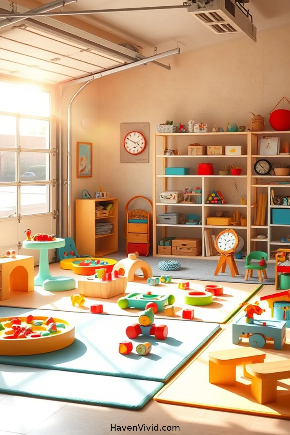20 Ways to Create Family-Friendly Living in Your Garage Using Cork 6 Cork Play Area for Kids' Activities for 20 Ways to Create Family-Friendly Living in Your Garage Using Cork