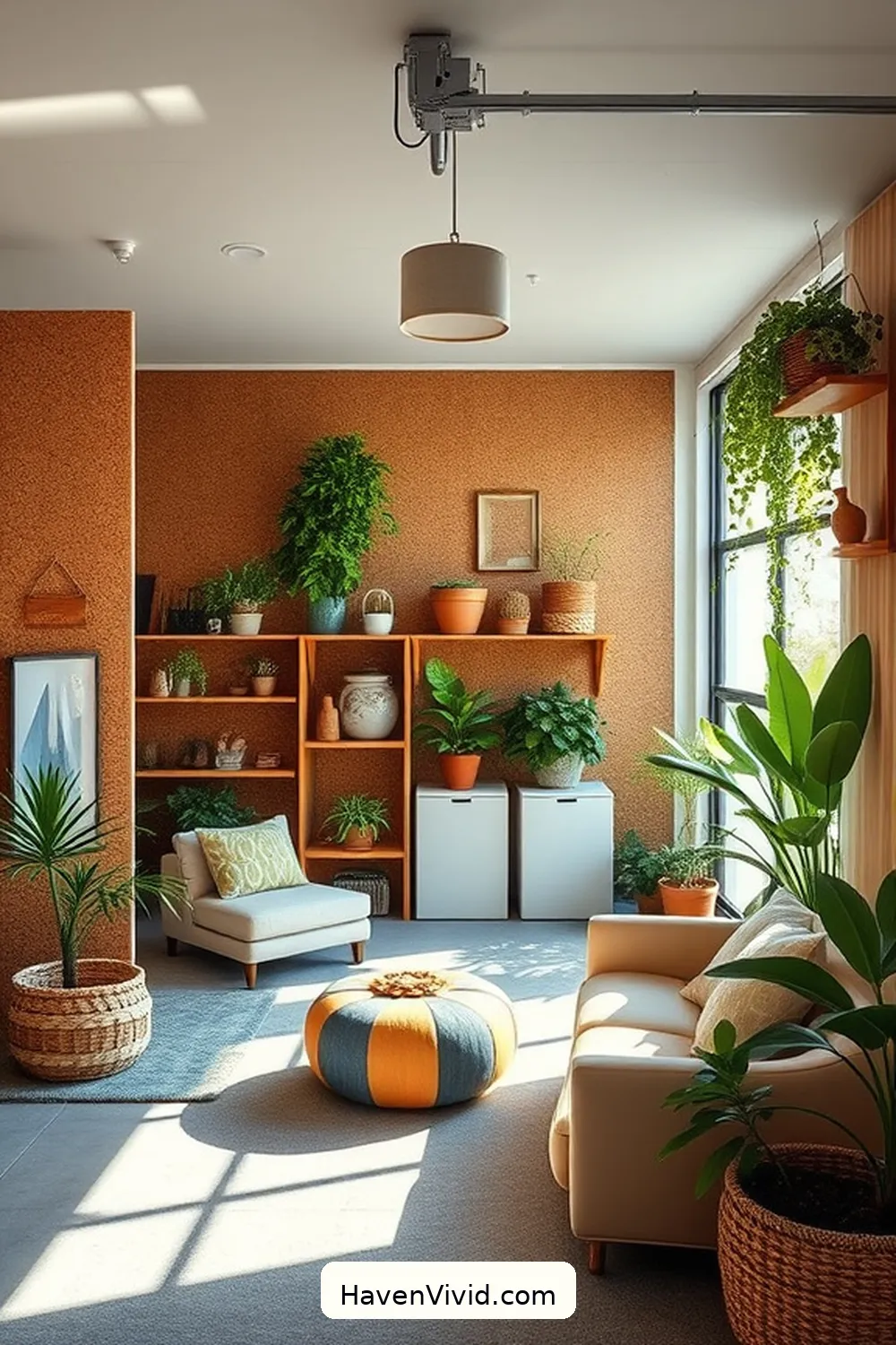 20 Ways to Create Family-Friendly Living in Your Garage Using Cork 17 Cork Wall Dividers for Multi-Functional Areas for 20 Ways to Create Family-Friendly Living in Your Garage Using Cork